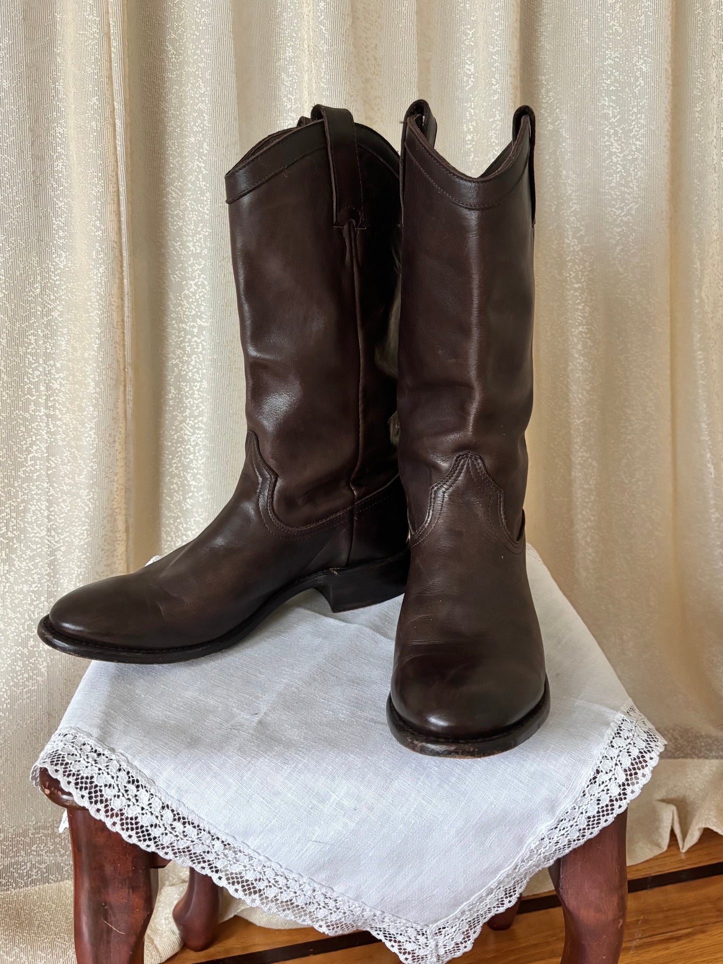 Sonora brown leather boots