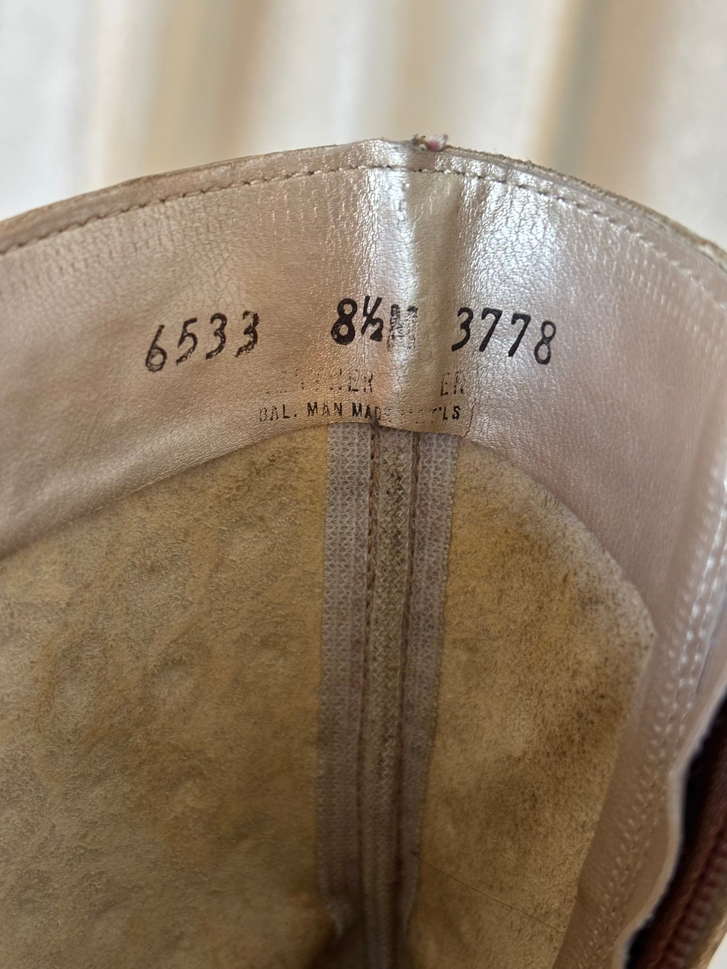 80s/90s genuine ostrich lace-up boots
