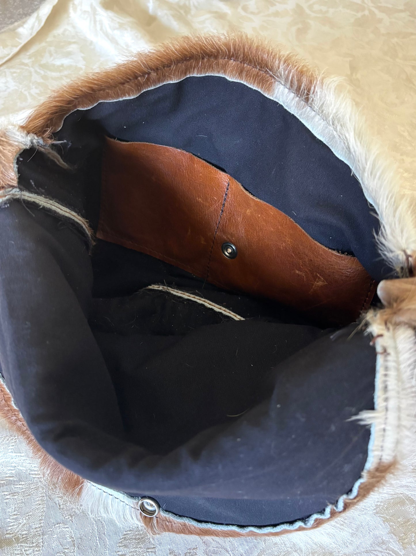 Cowhide crossbody bag