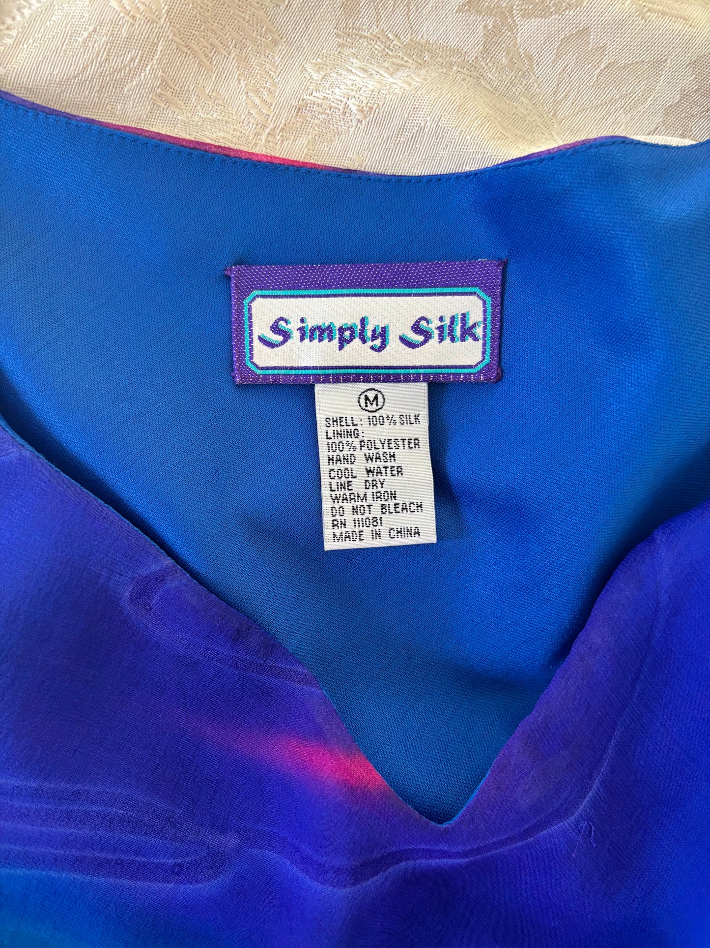 90s silk swirl maxi dress