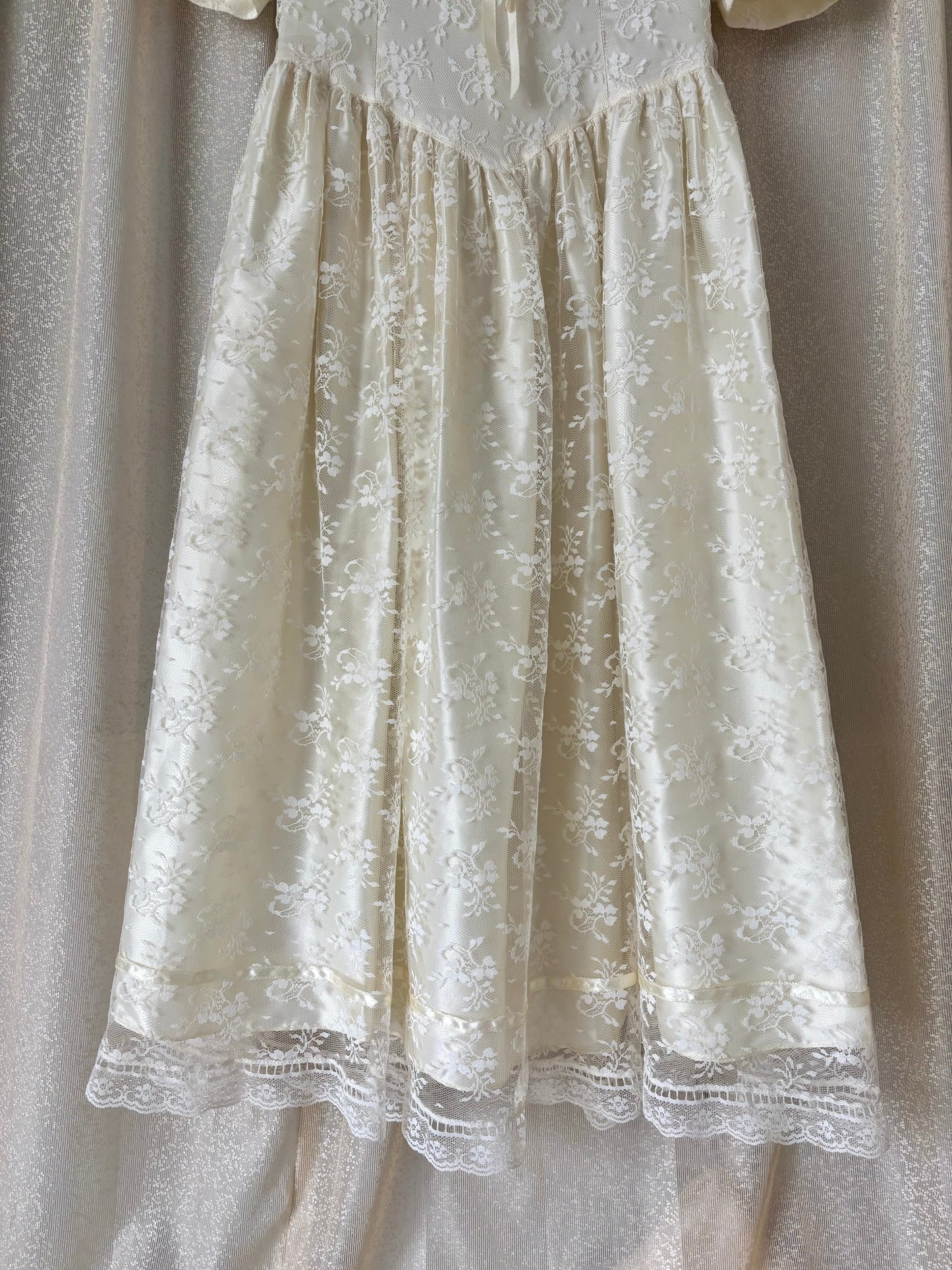 80s lace sailor collar Gunne Sax