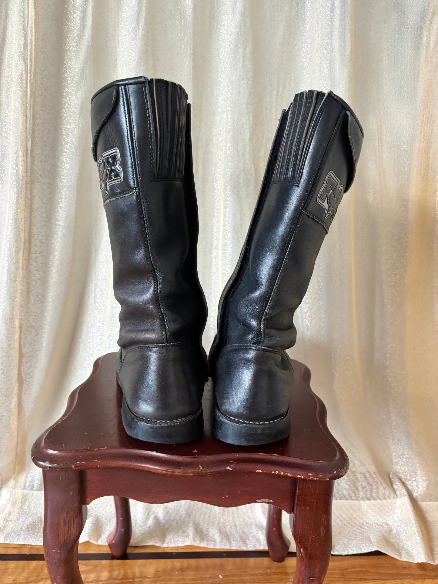 Fox leather motorcycle boots