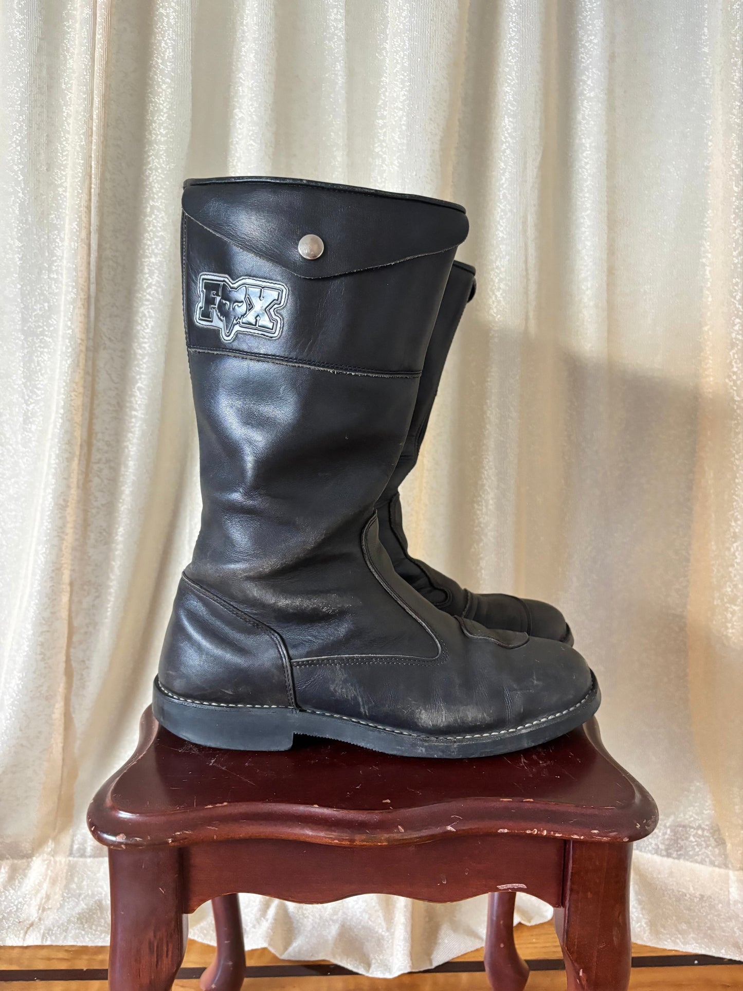 Fox leather motorcycle boots