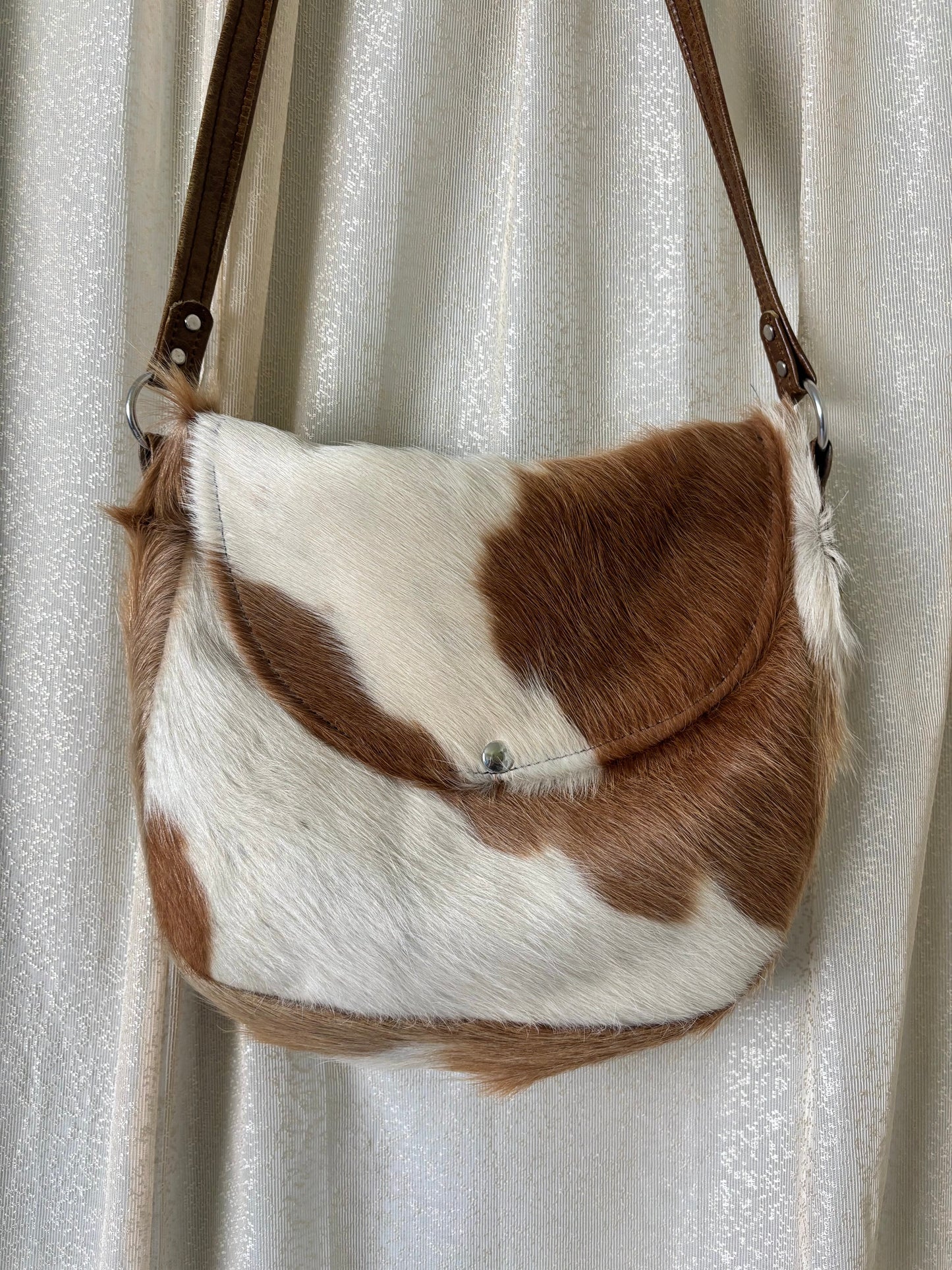 Cowhide crossbody bag