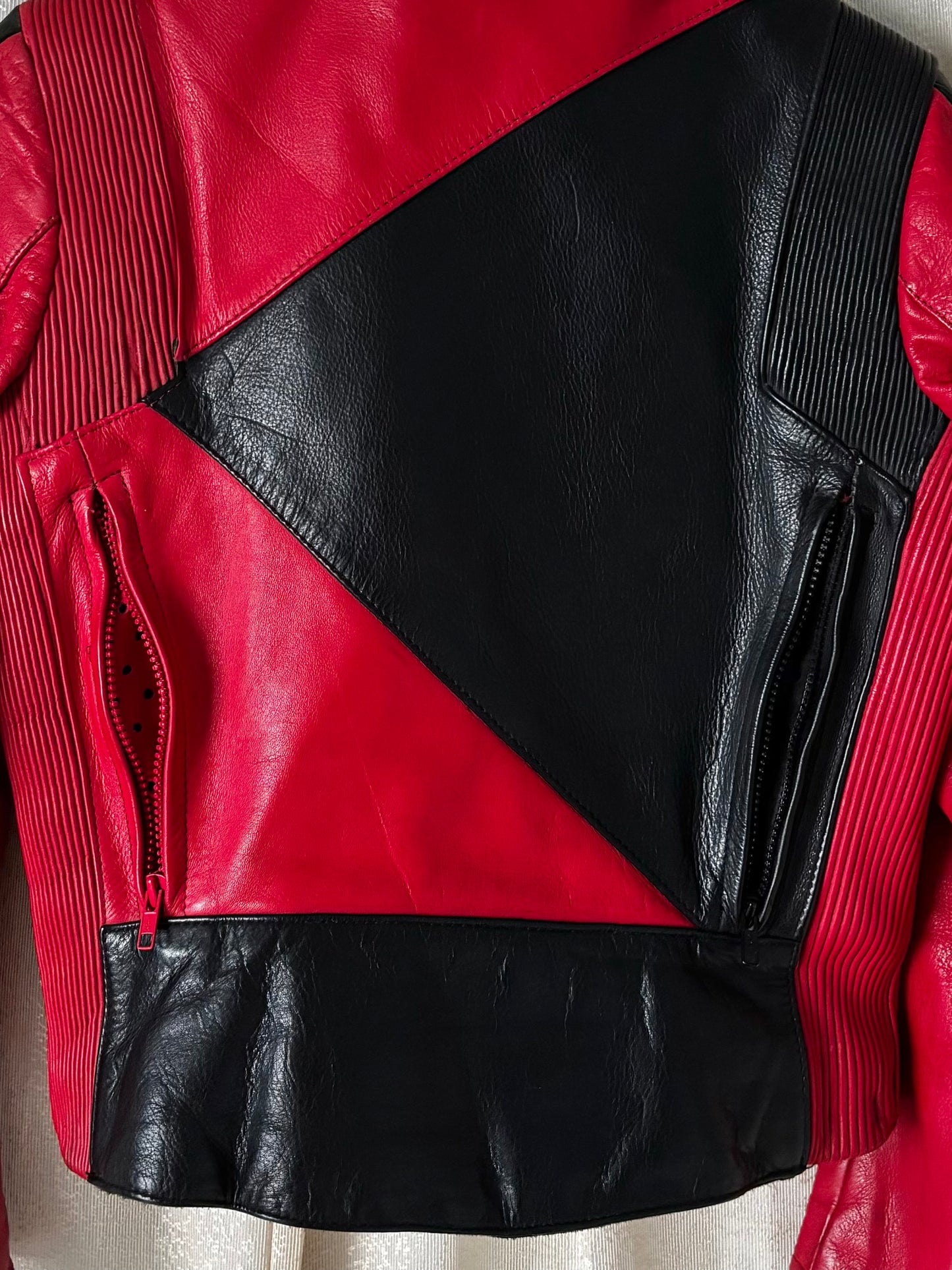 80s Hein Gericke geometric motorcycle jacket