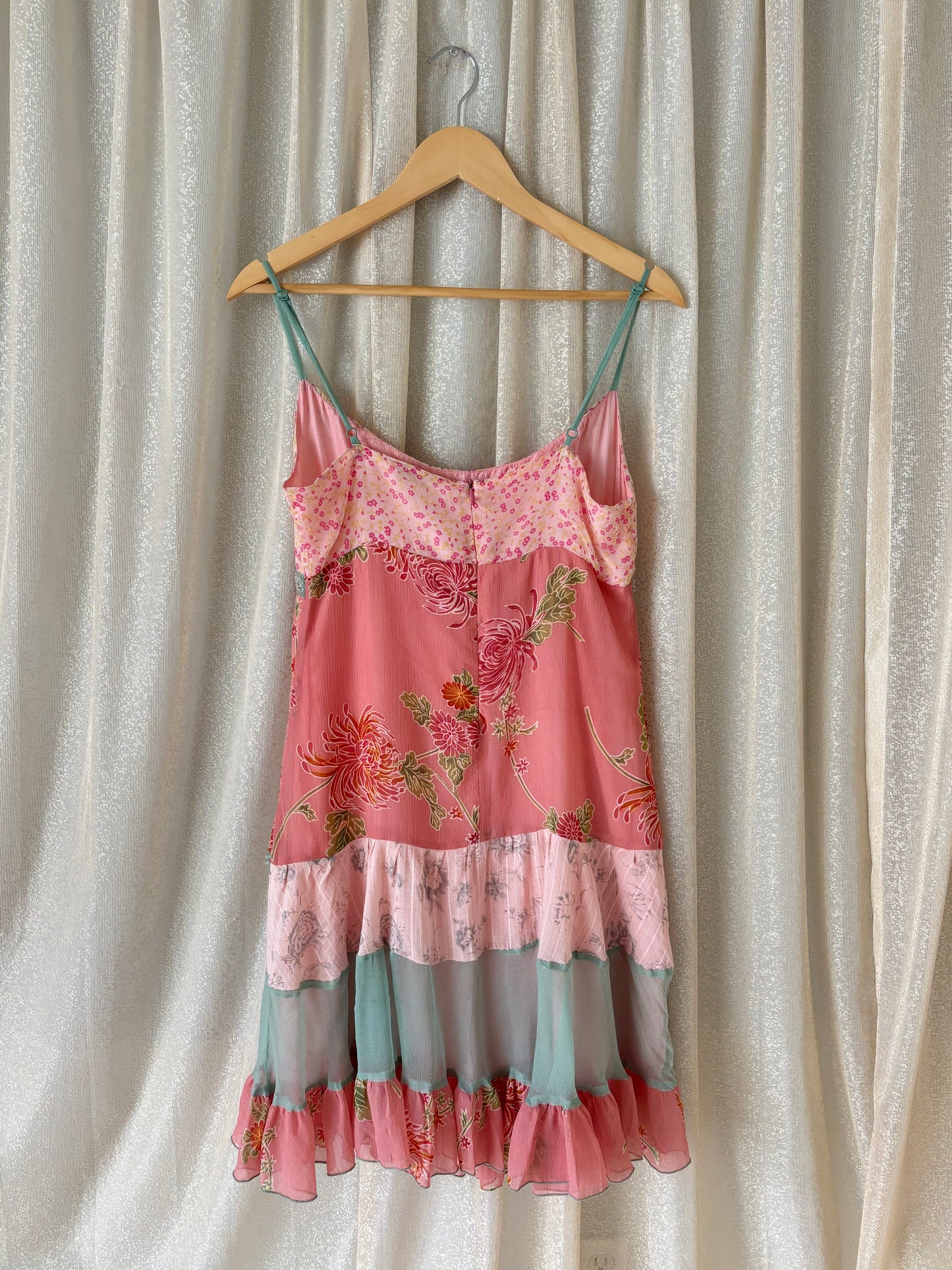 90s floral beaded fairy dress