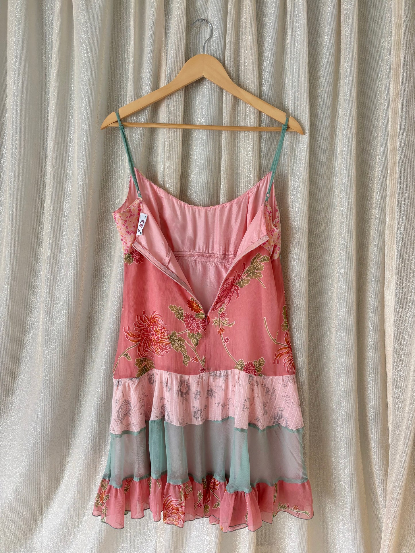 90s floral beaded fairy dress