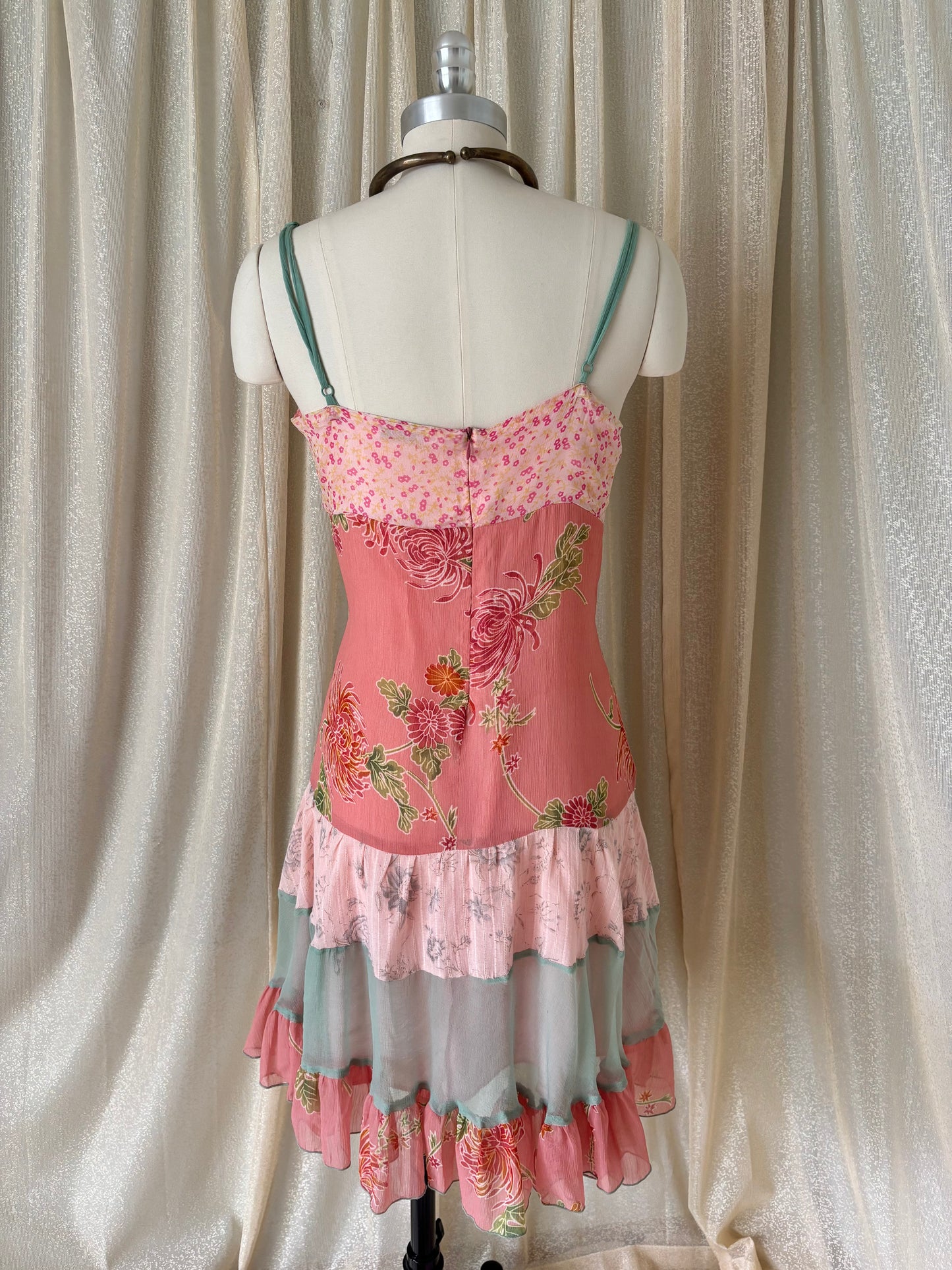 90s floral beaded fairy dress