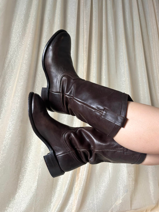 Sonora brown leather boots
