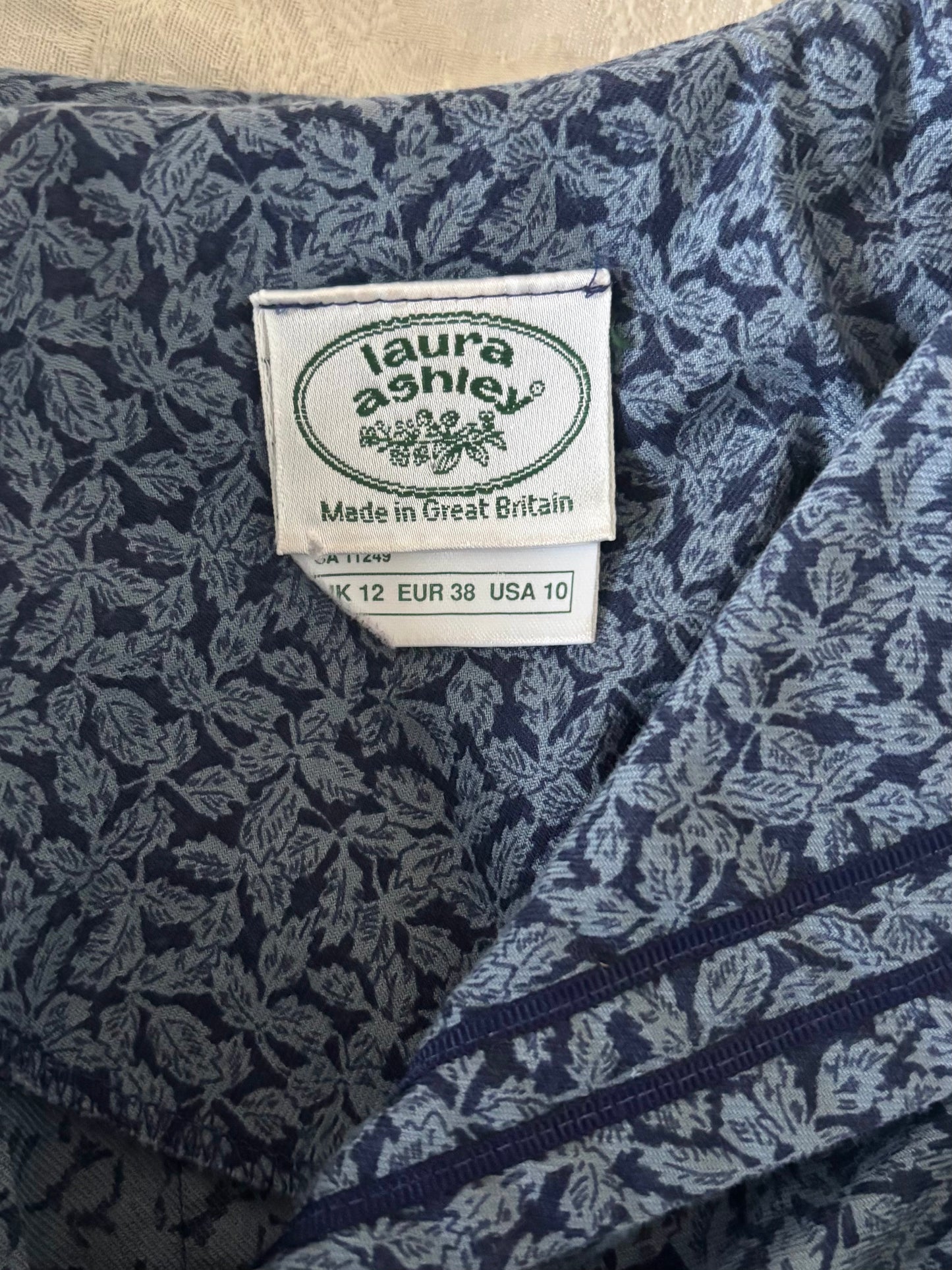 80s Laura Ashley cotton sailor collar dress