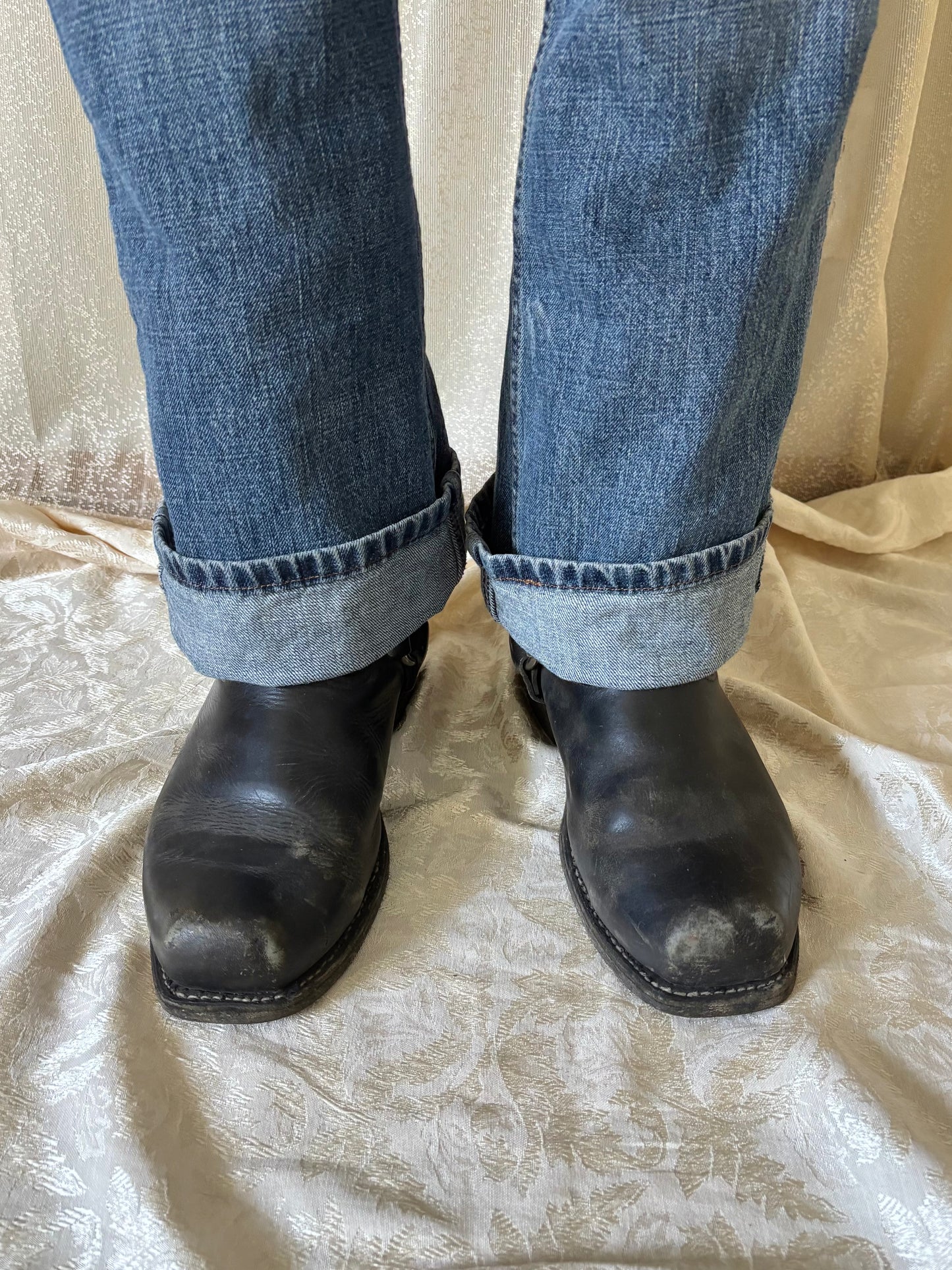 Vintage Red Wing 969 moto boots