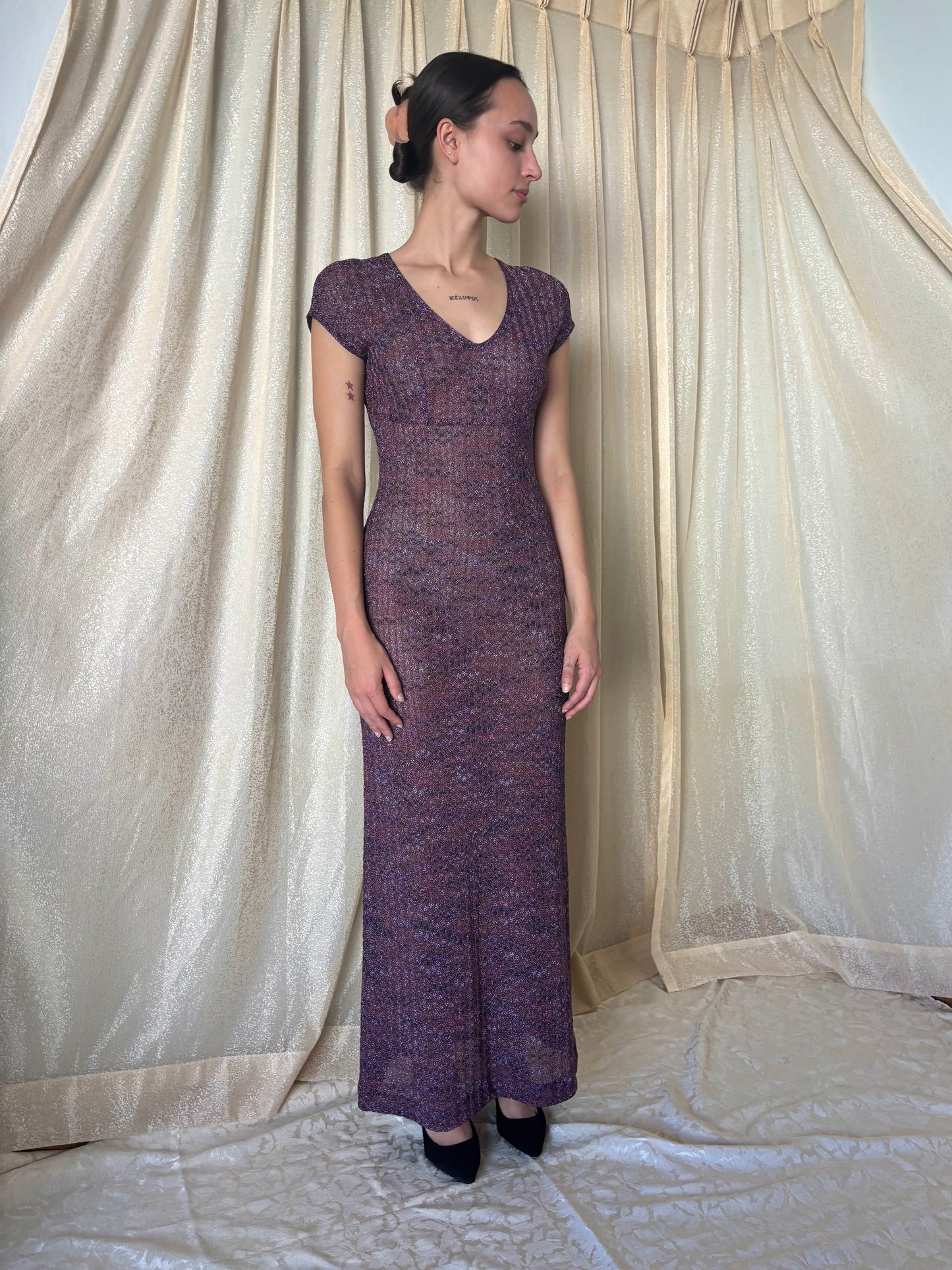 Missoni glitter maxi dress