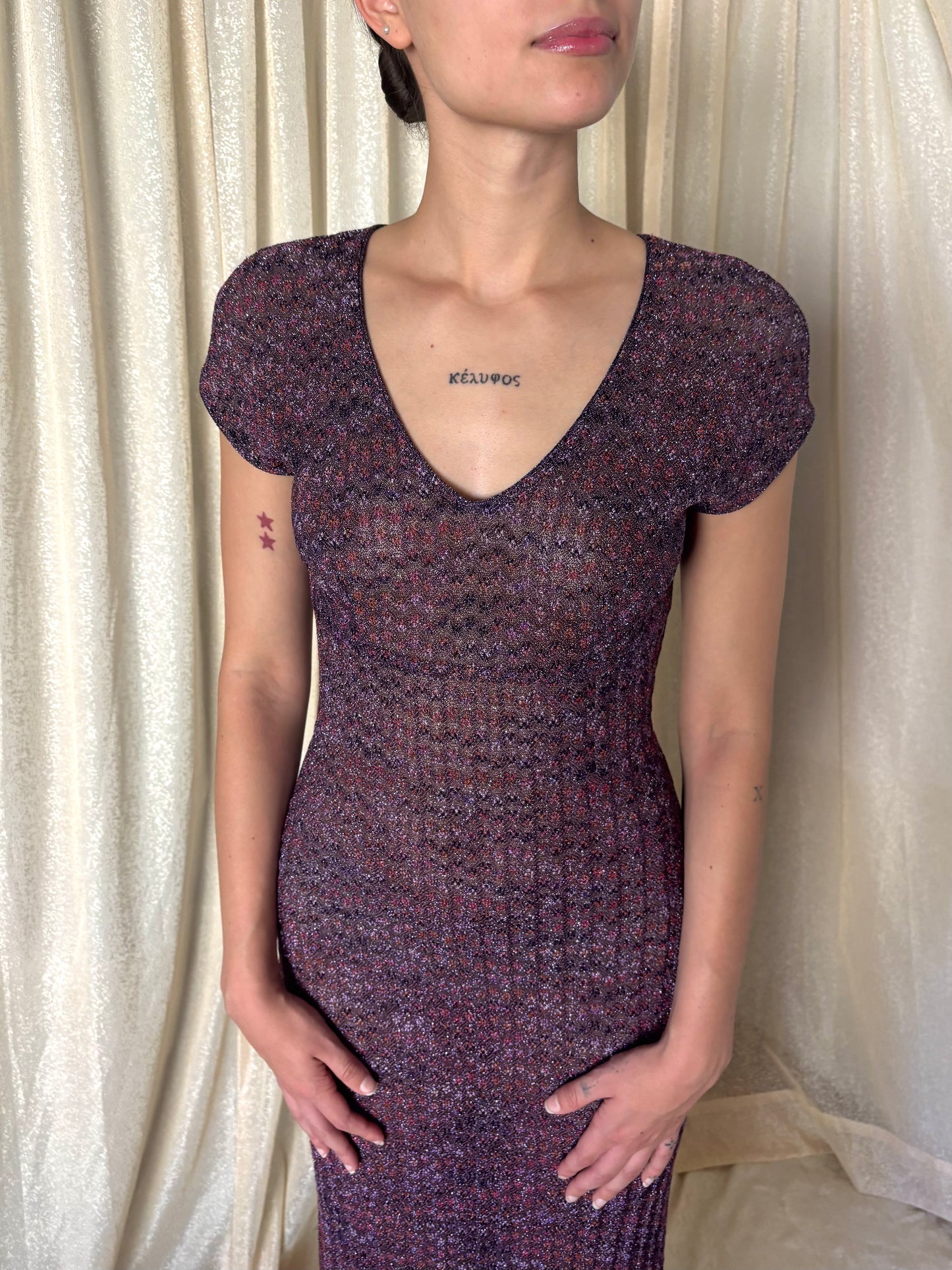 Missoni glitter maxi dress