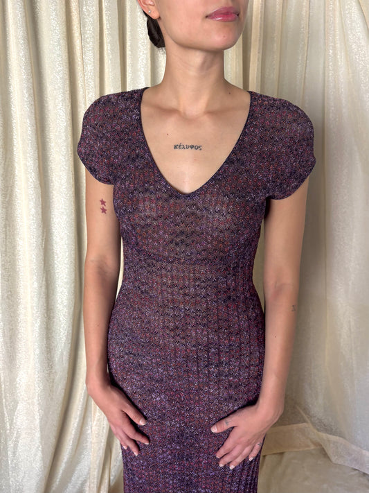 Missoni glitter maxi dress