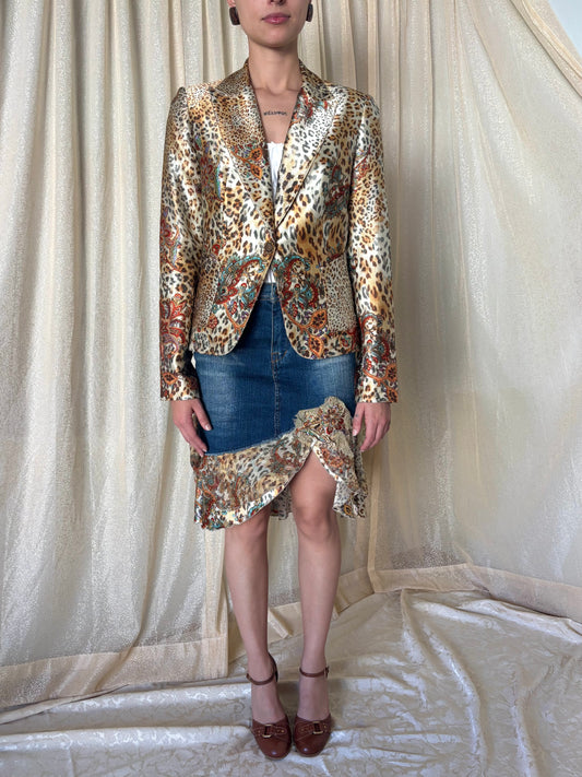 90s Alberto Makali 2pc leopard set