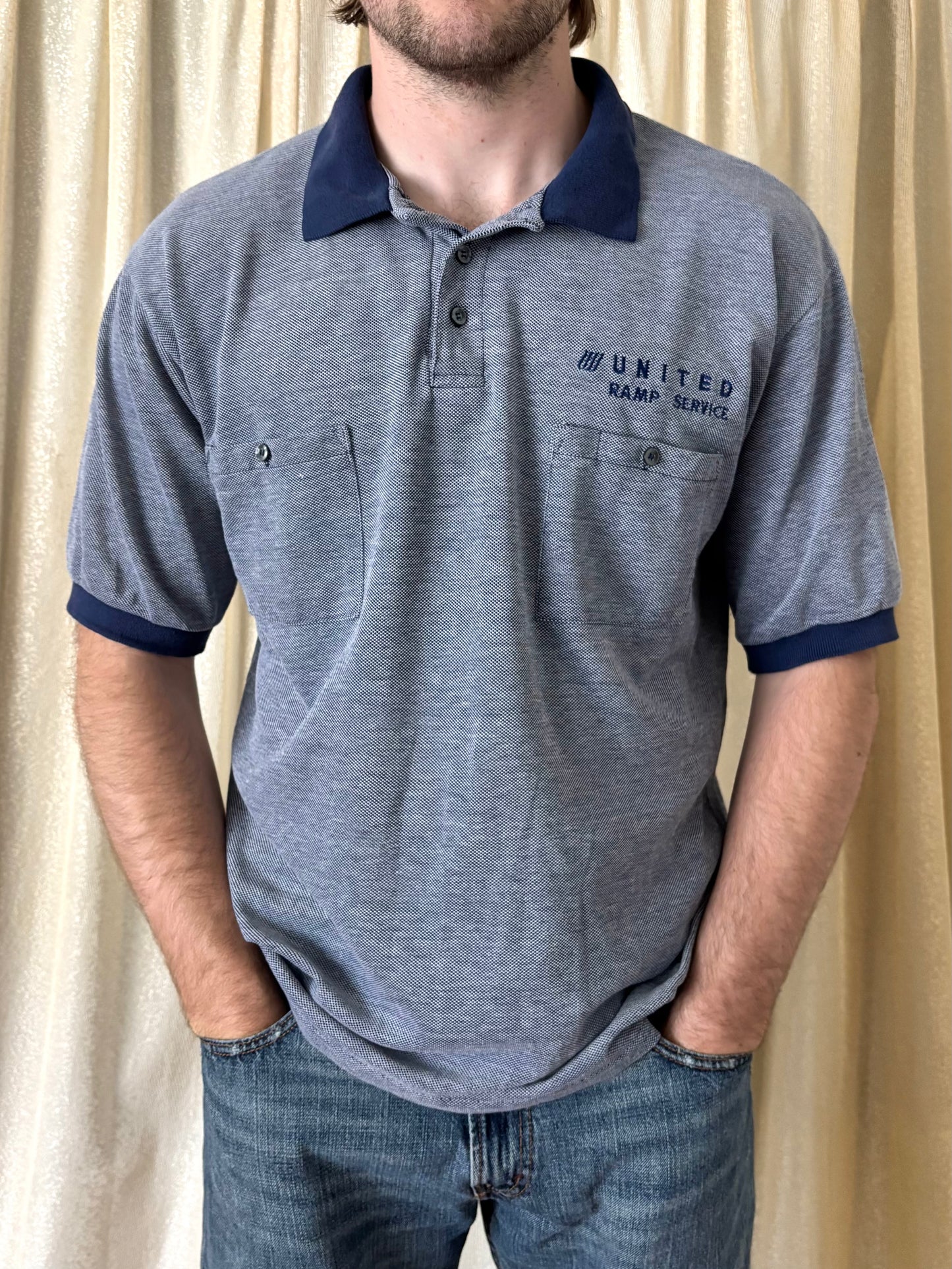 Vintage United Ramp Service polo