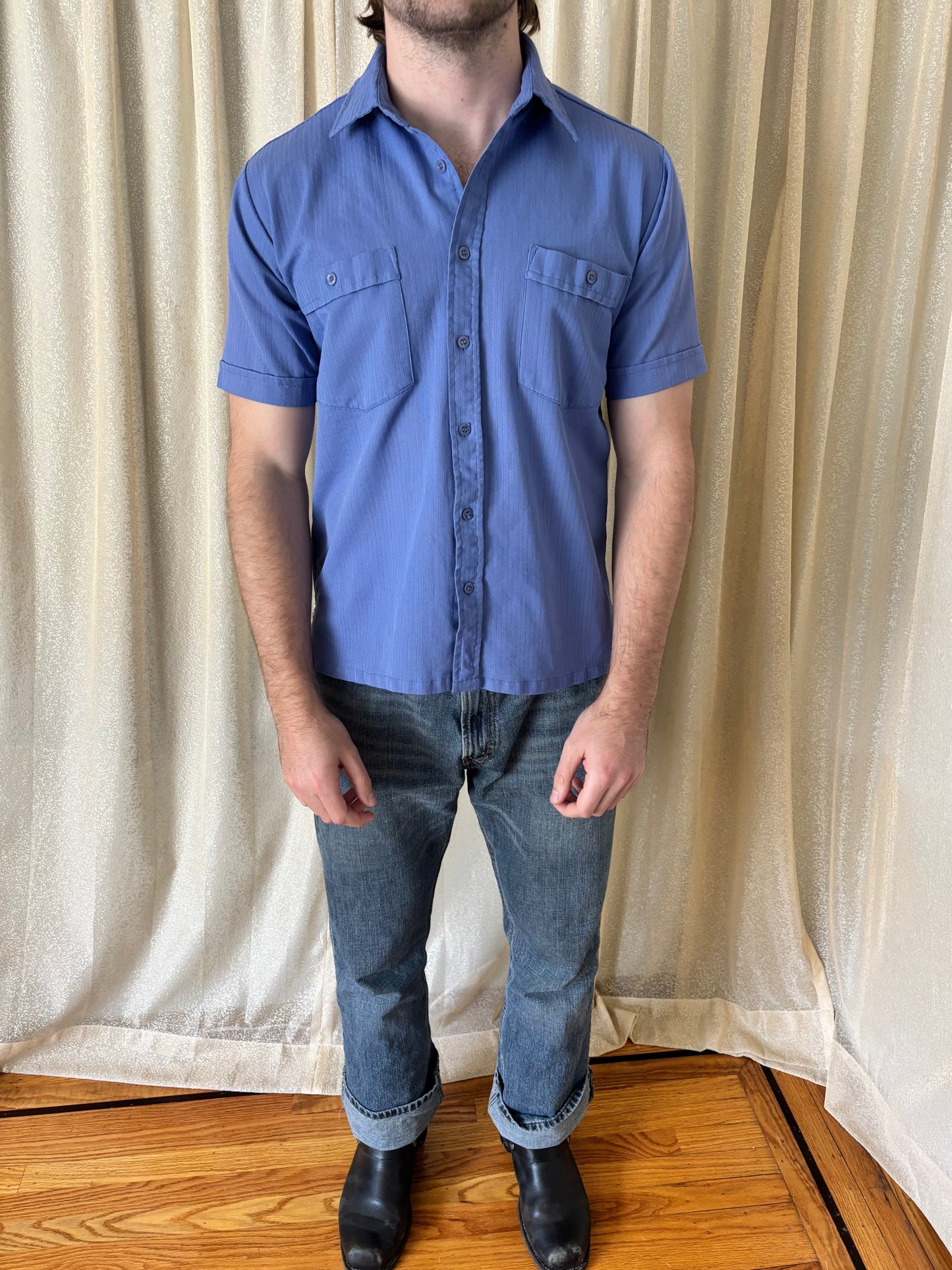 Vintage short-sleeved button-down