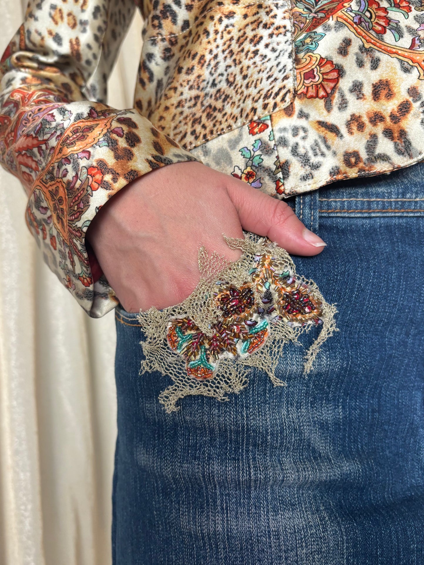 90s Alberto Makali 2pc leopard set