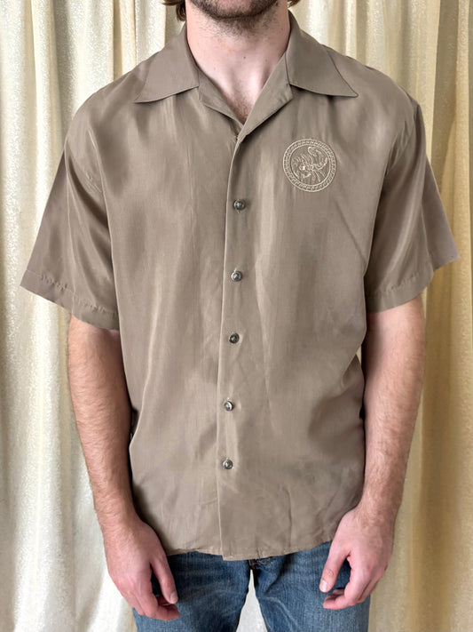 Western scorpion button-down