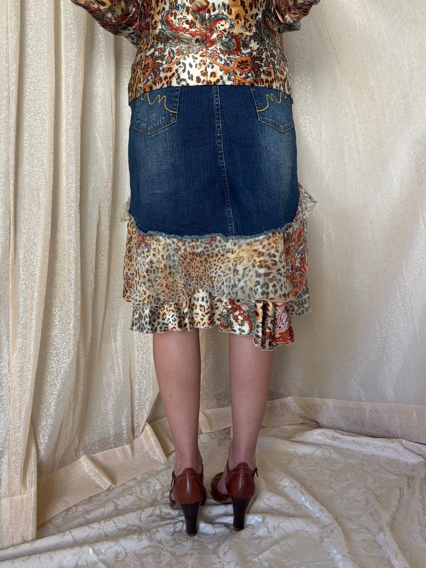 90s Alberto Makali 2pc leopard set