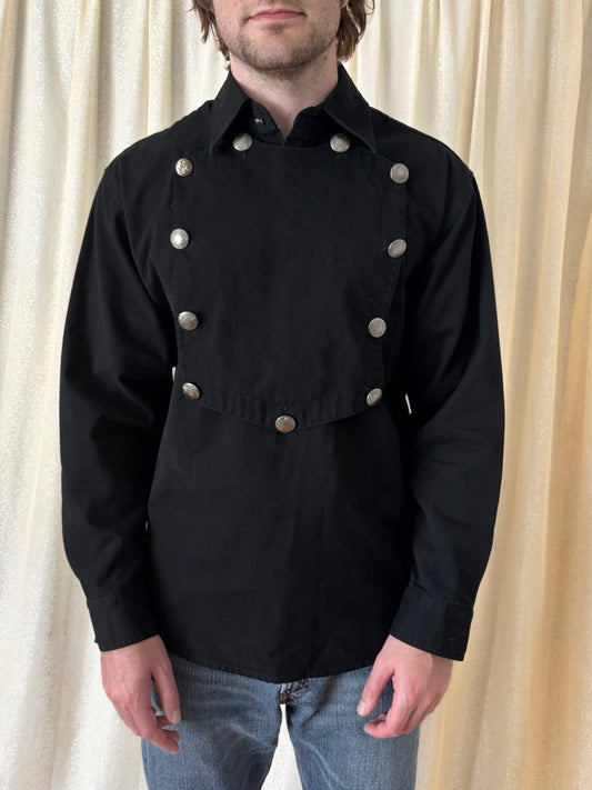 Sully cotton Western bib shirt