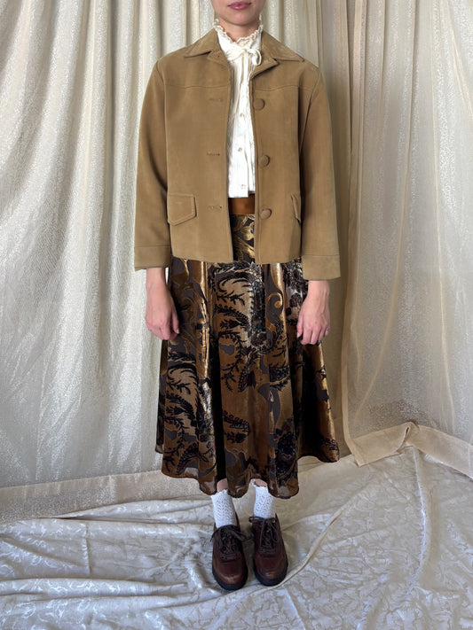 60s Joseph Magnin cotton suede jacket