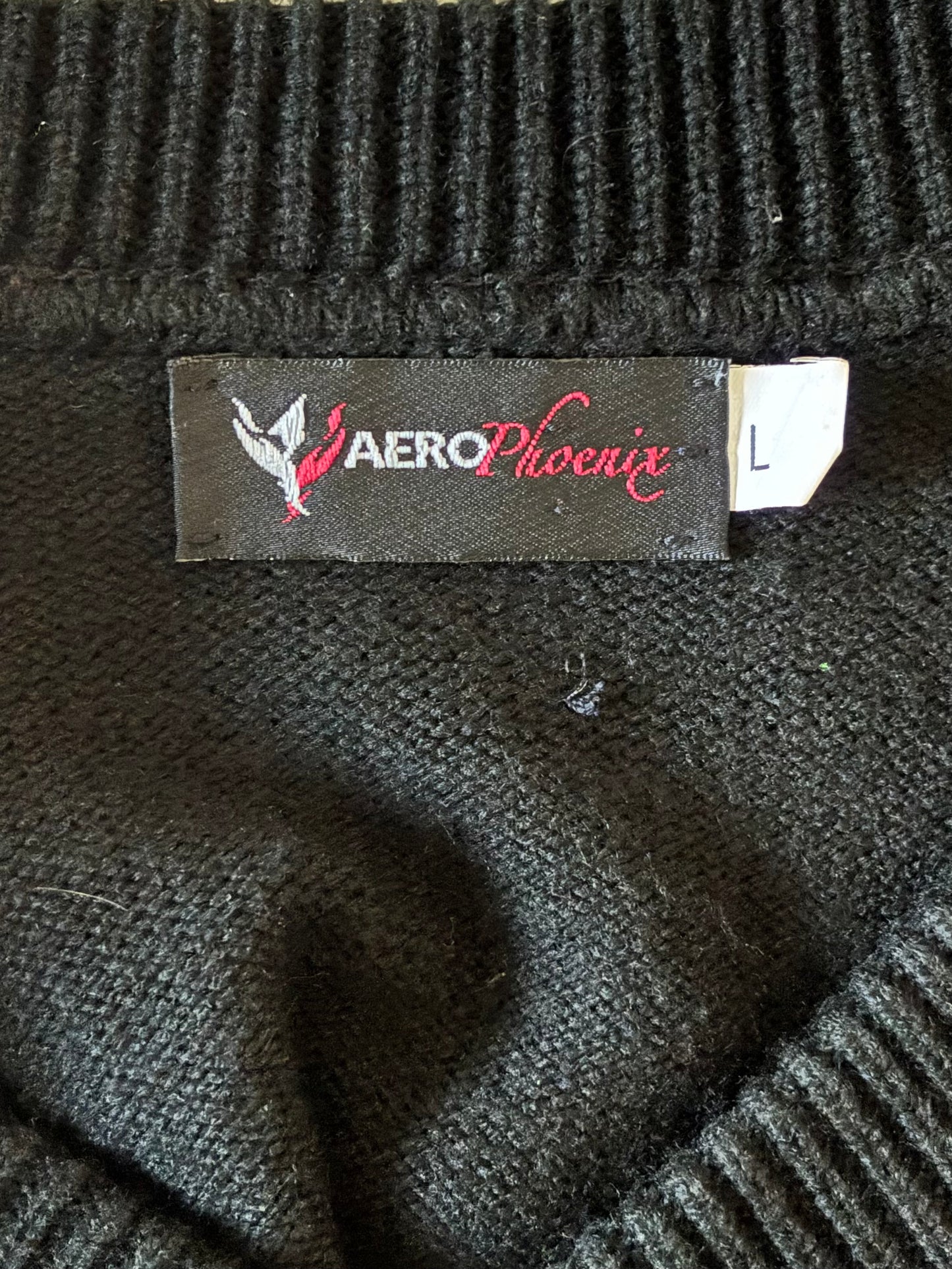 Acrylic pilot epaulet sweater