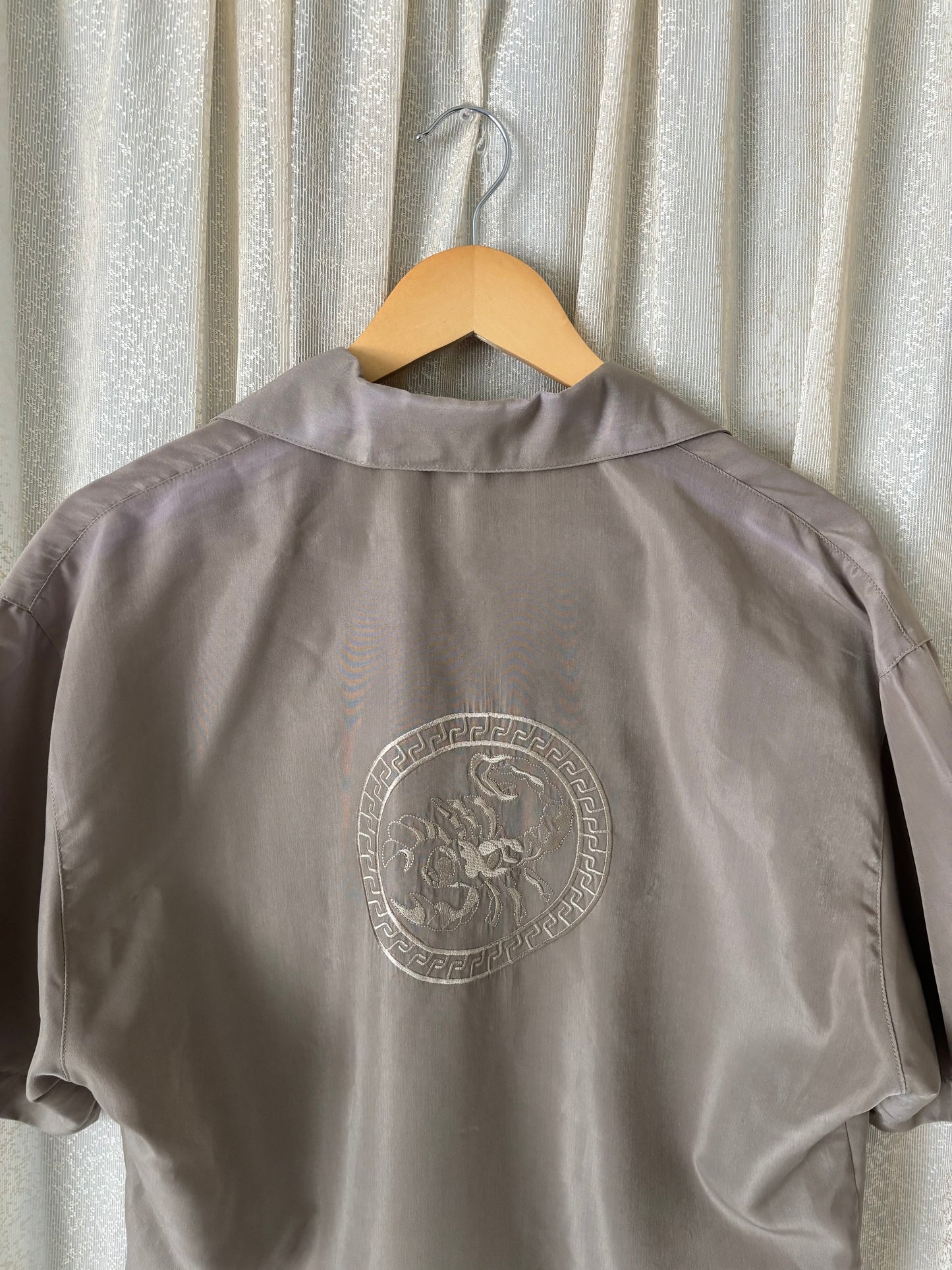 Western scorpion button-down