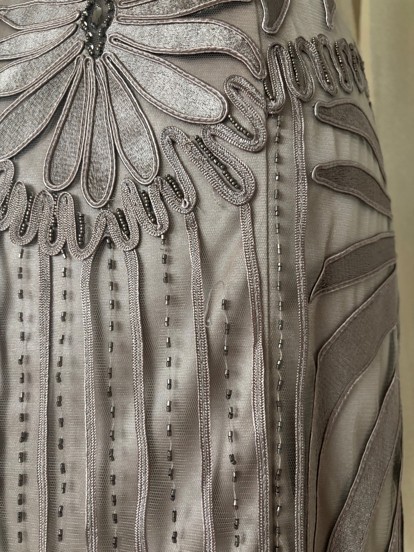 Vintage Sue Wong Nocturne bead embroidered cocktail dress