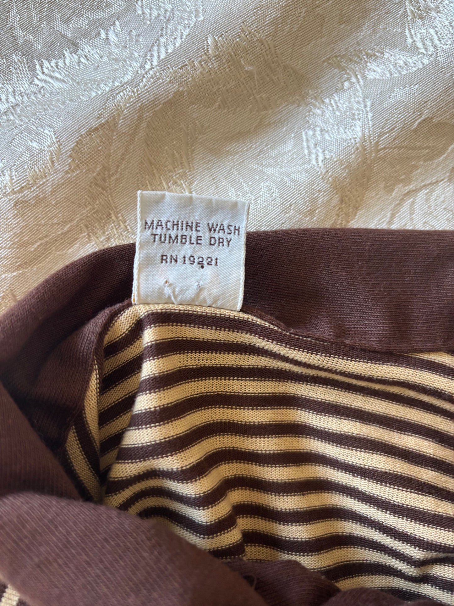 70s striped Hang Ten polo