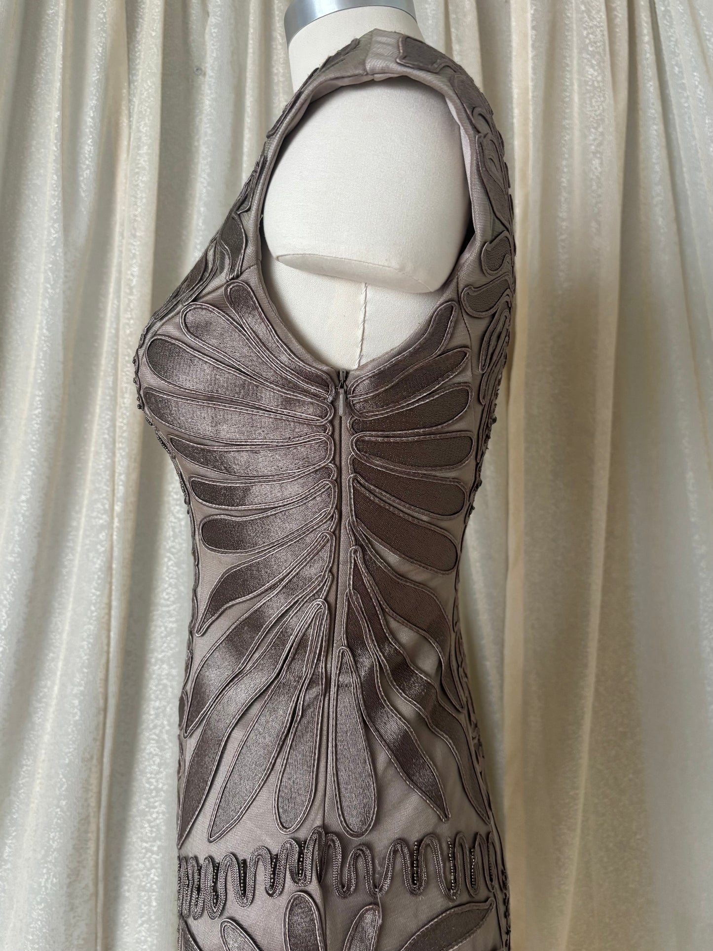 Vintage Sue Wong Nocturne bead embroidered cocktail dress