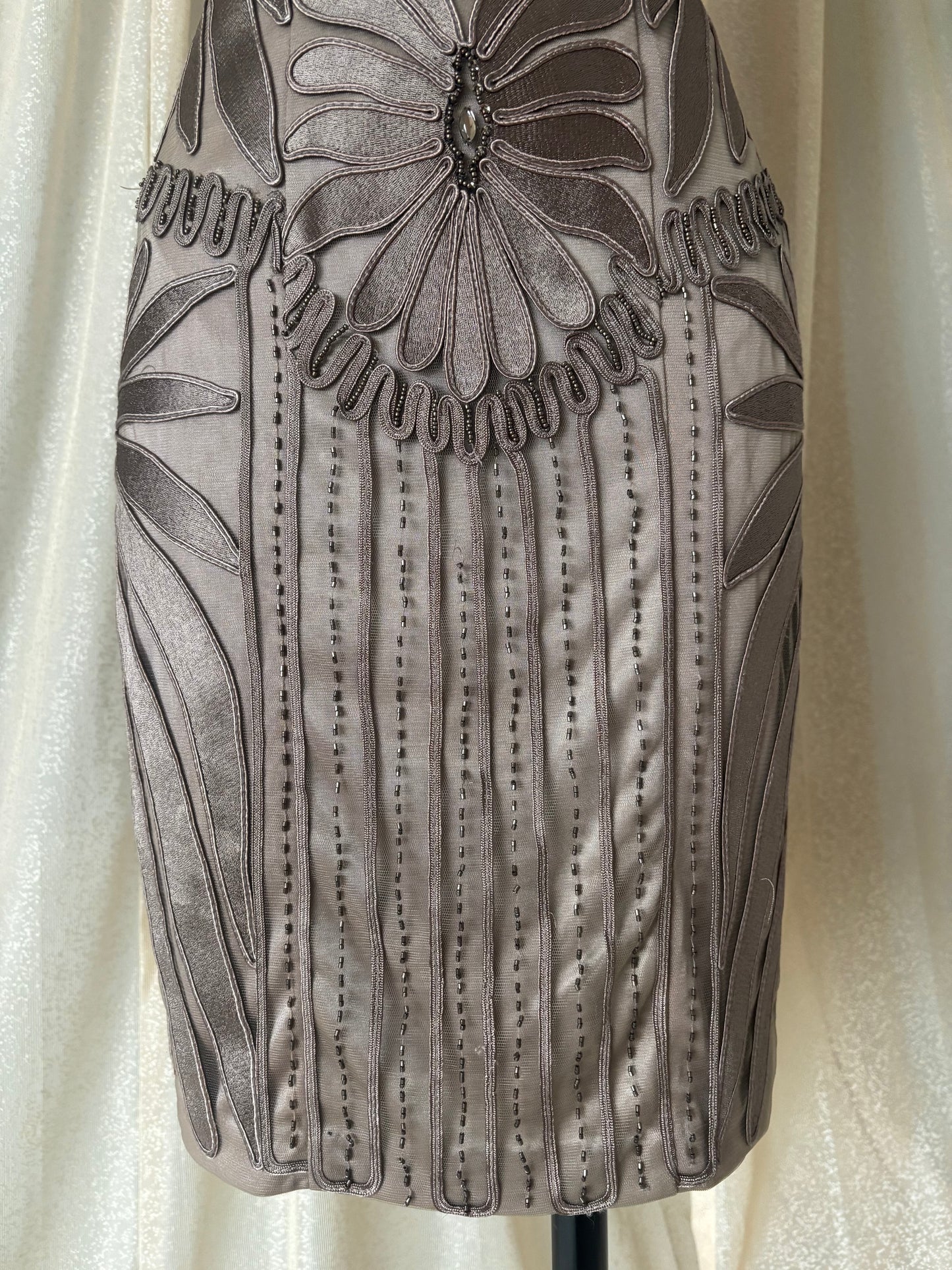 Vintage Sue Wong Nocturne bead embroidered cocktail dress