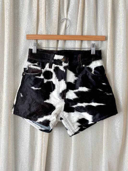 Vintage cowhide shorts