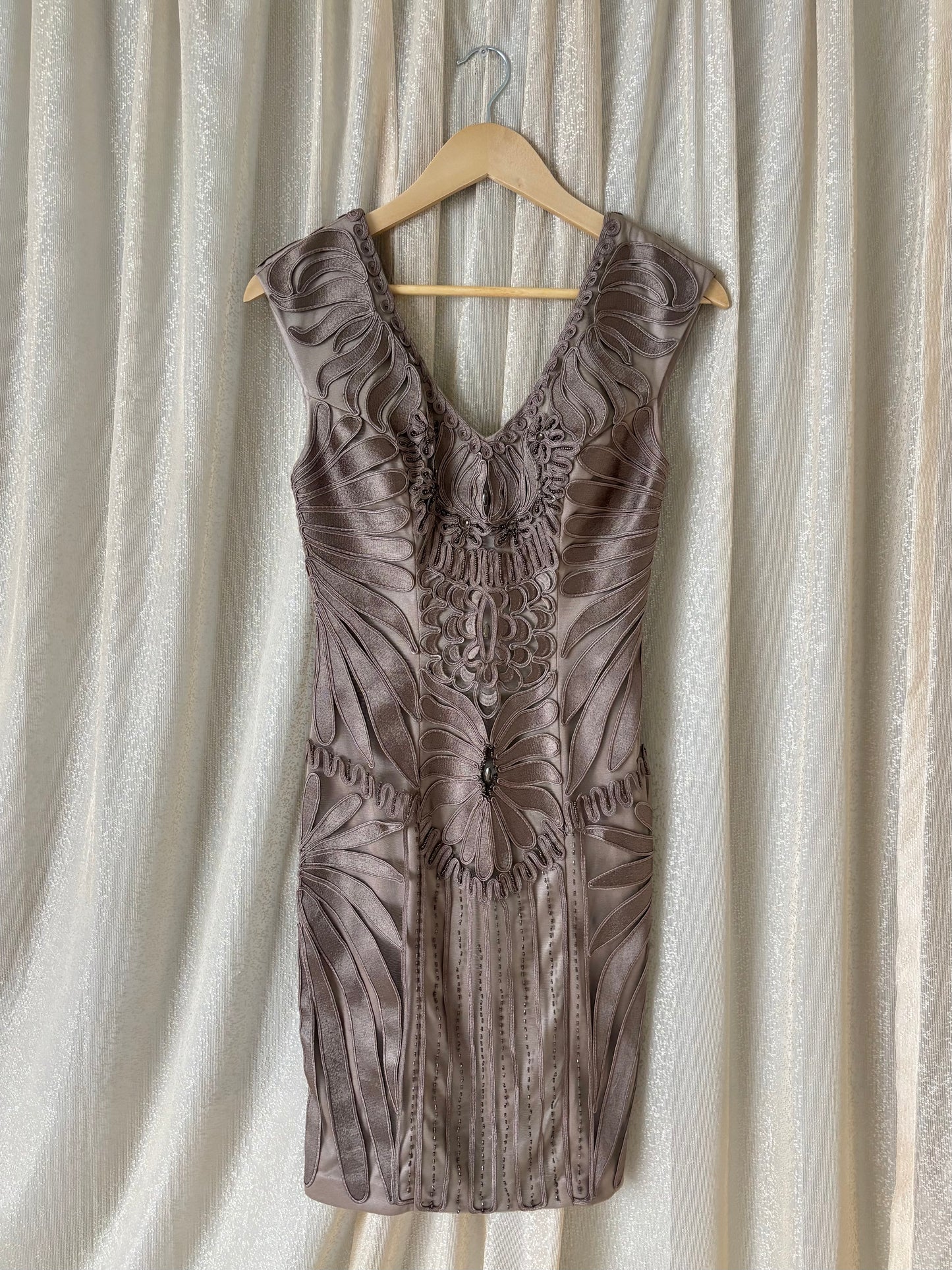 Vintage Sue Wong Nocturne bead embroidered cocktail dress