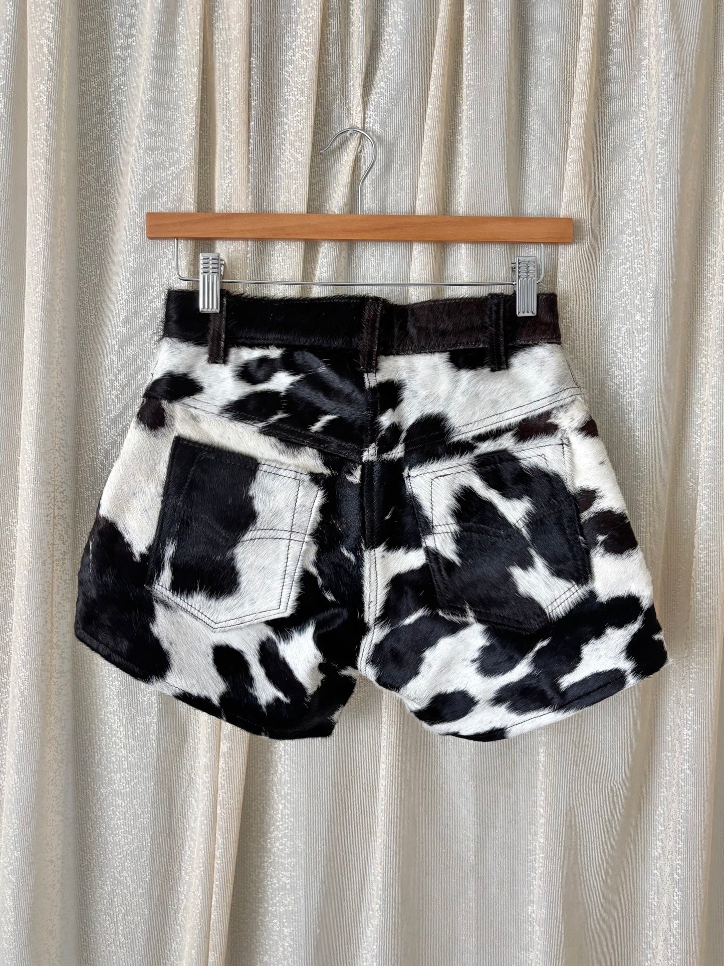 Vintage cowhide shorts