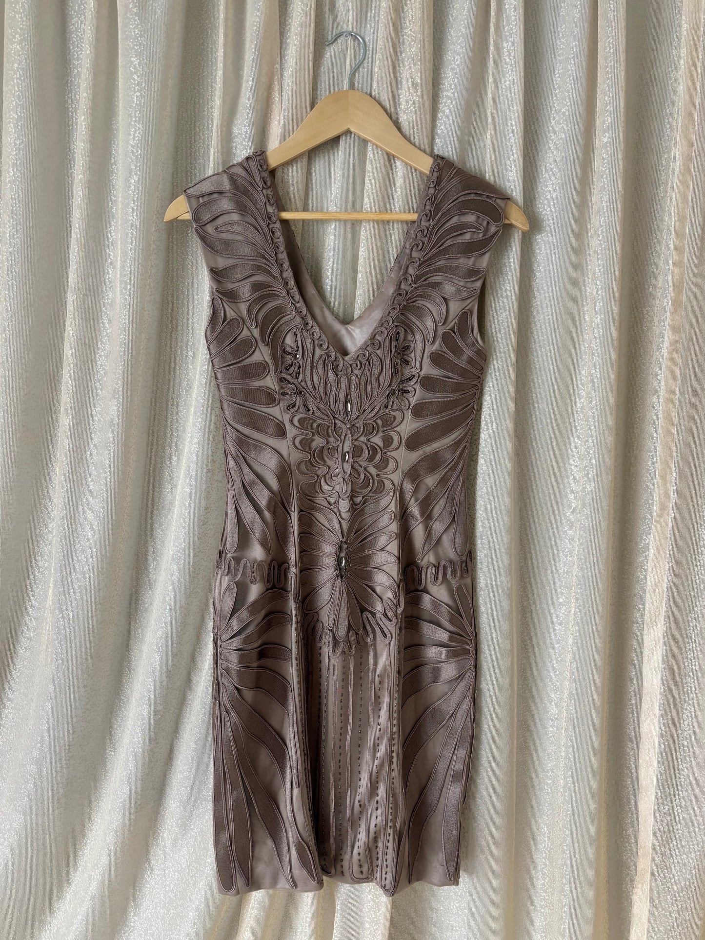 Vintage Sue Wong Nocturne bead embroidered cocktail dress