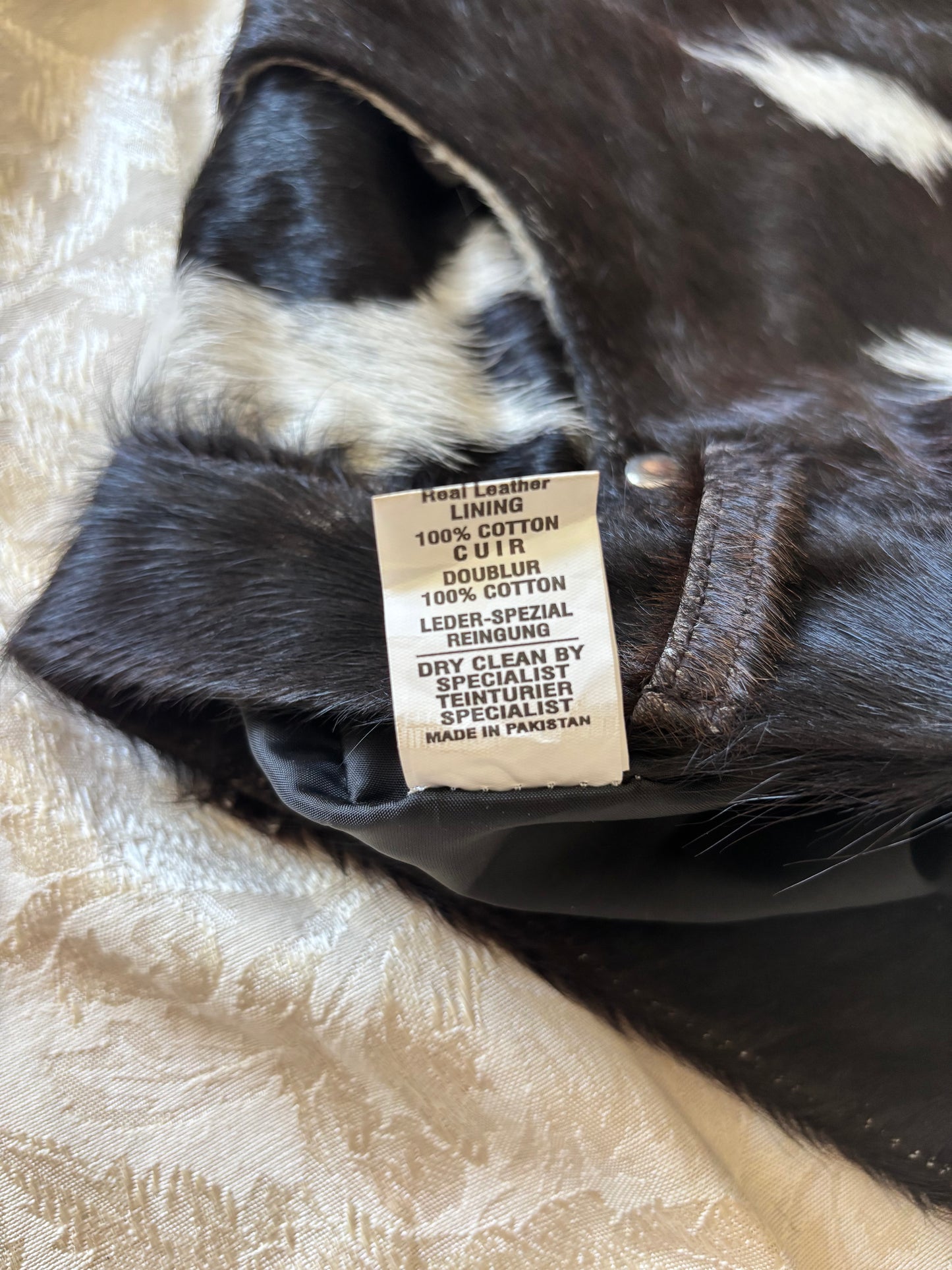 Vintage cowhide shorts