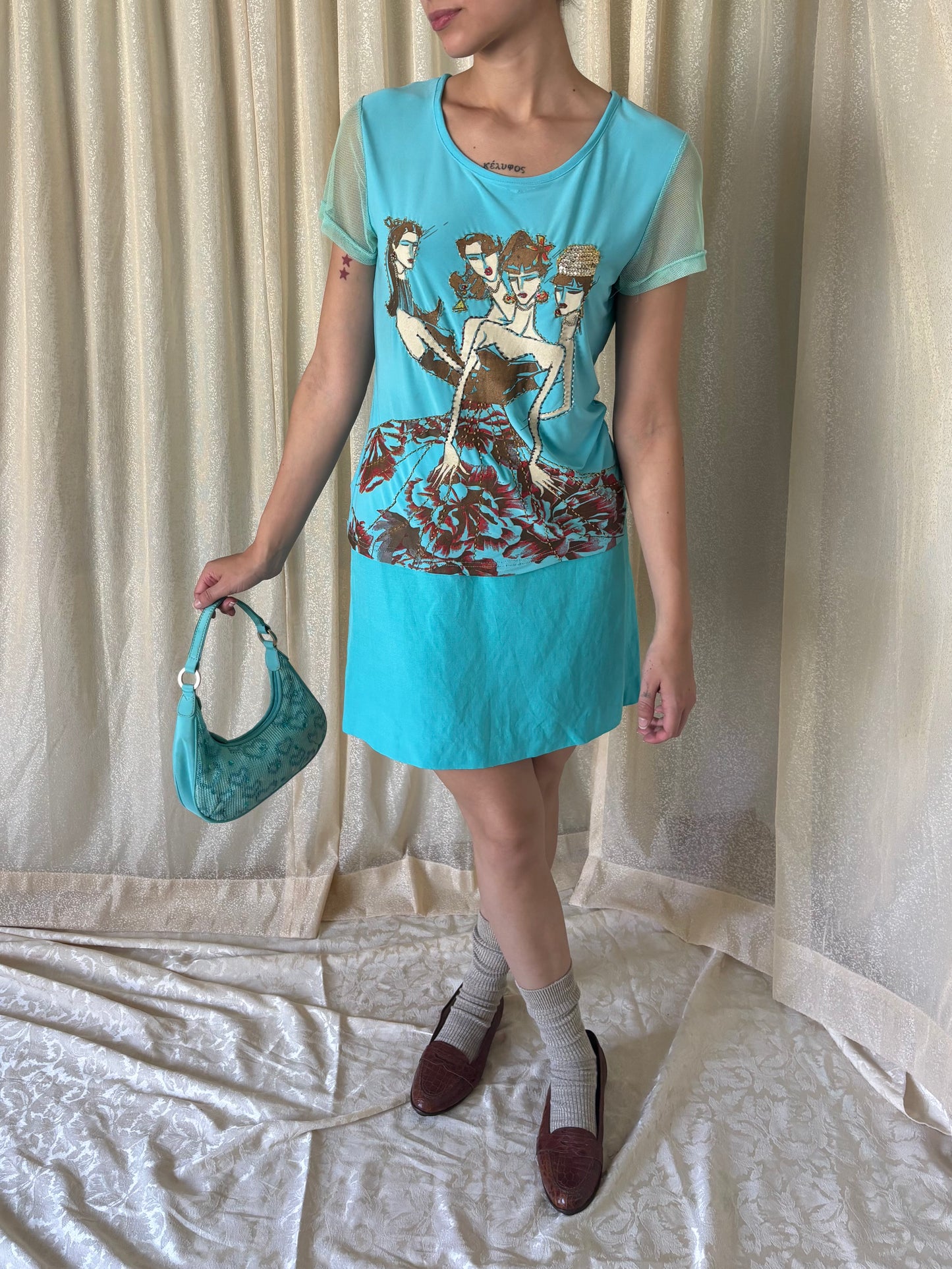 Caché four beaded ladies top