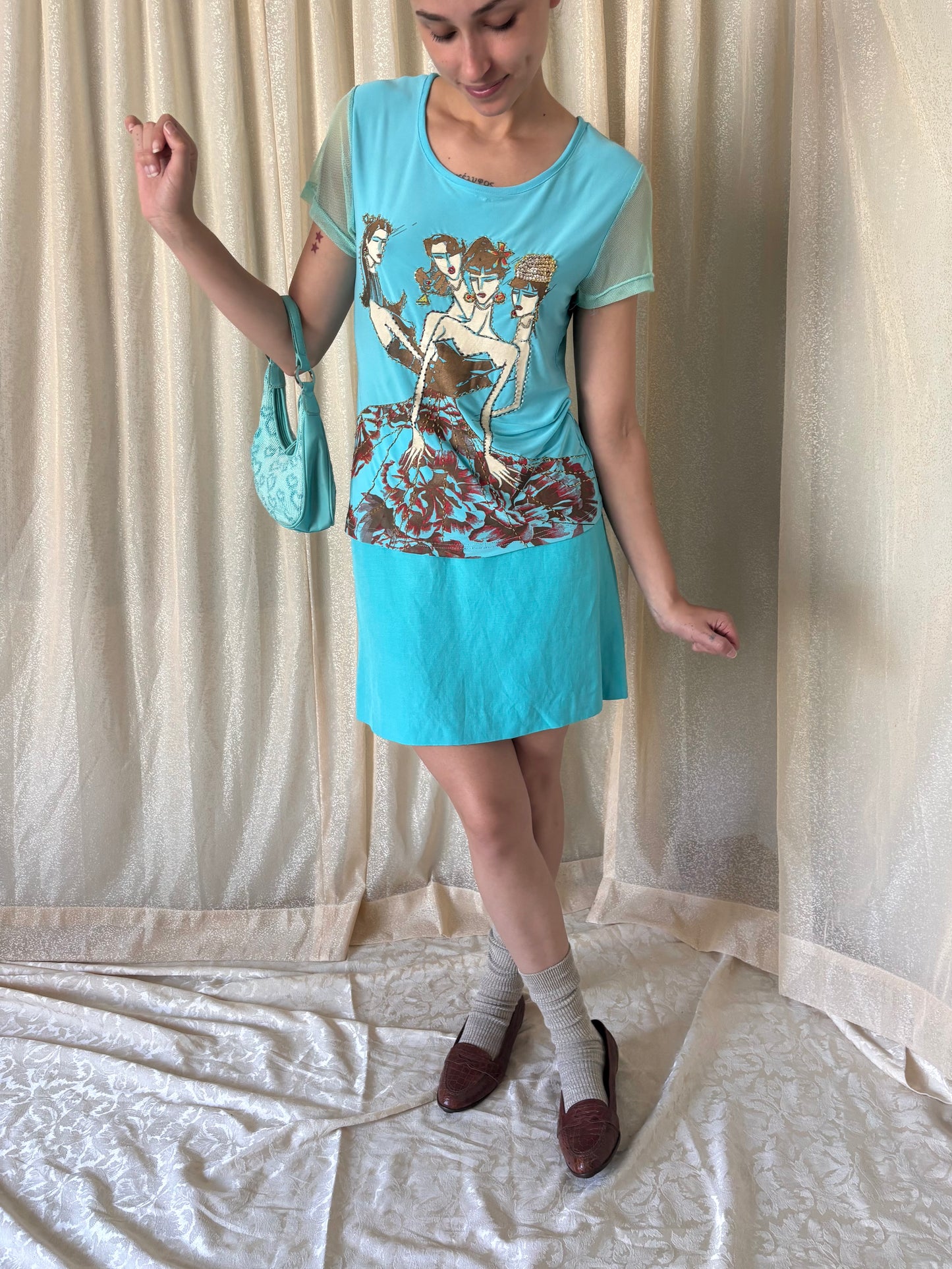 Caché four beaded ladies top