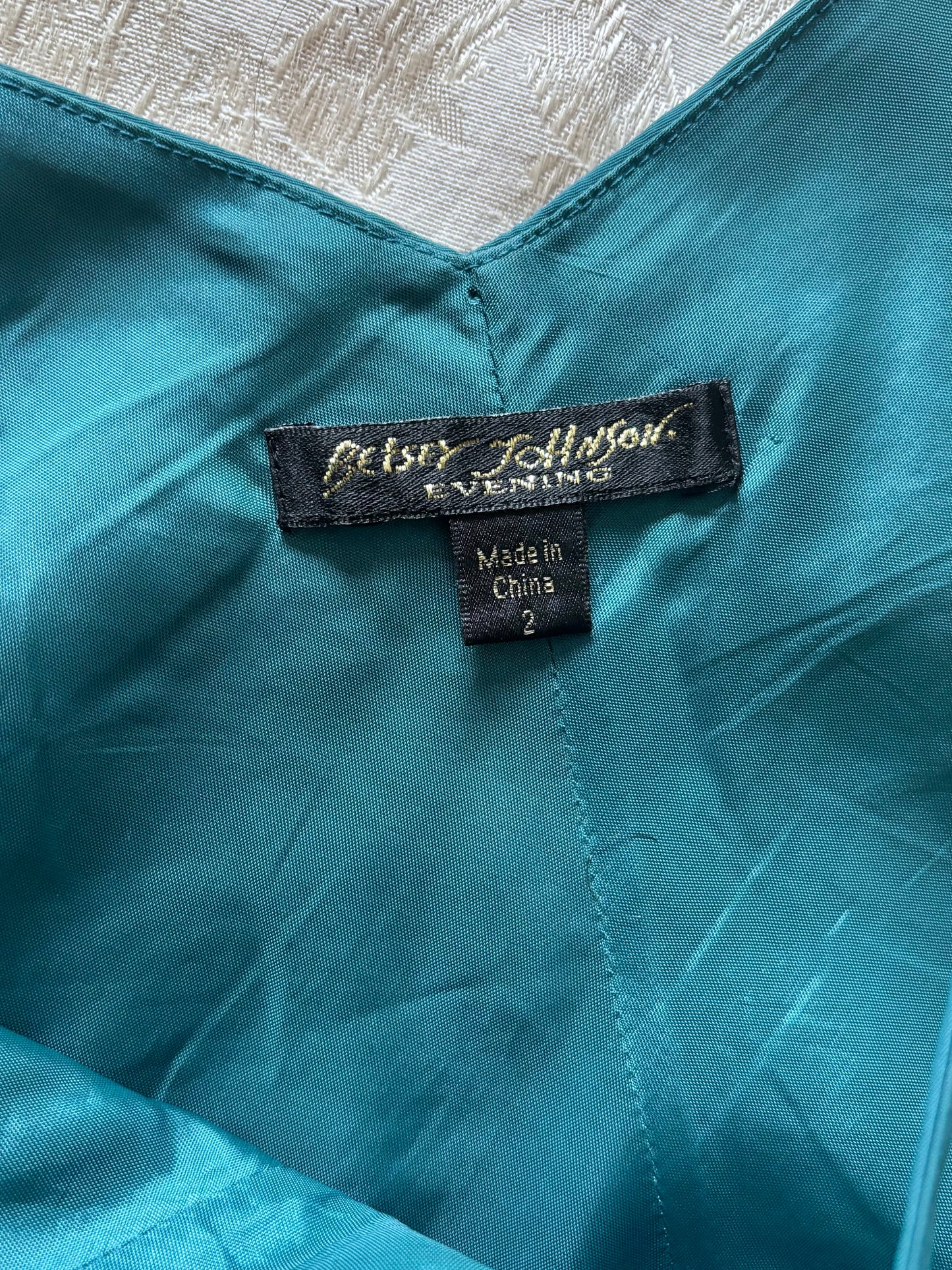 Rare 90s/00s Betsey Johnson ribbon appliqué dress