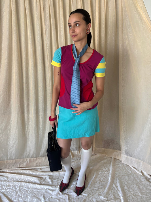 Stephen Burrows colorblock t-shirt