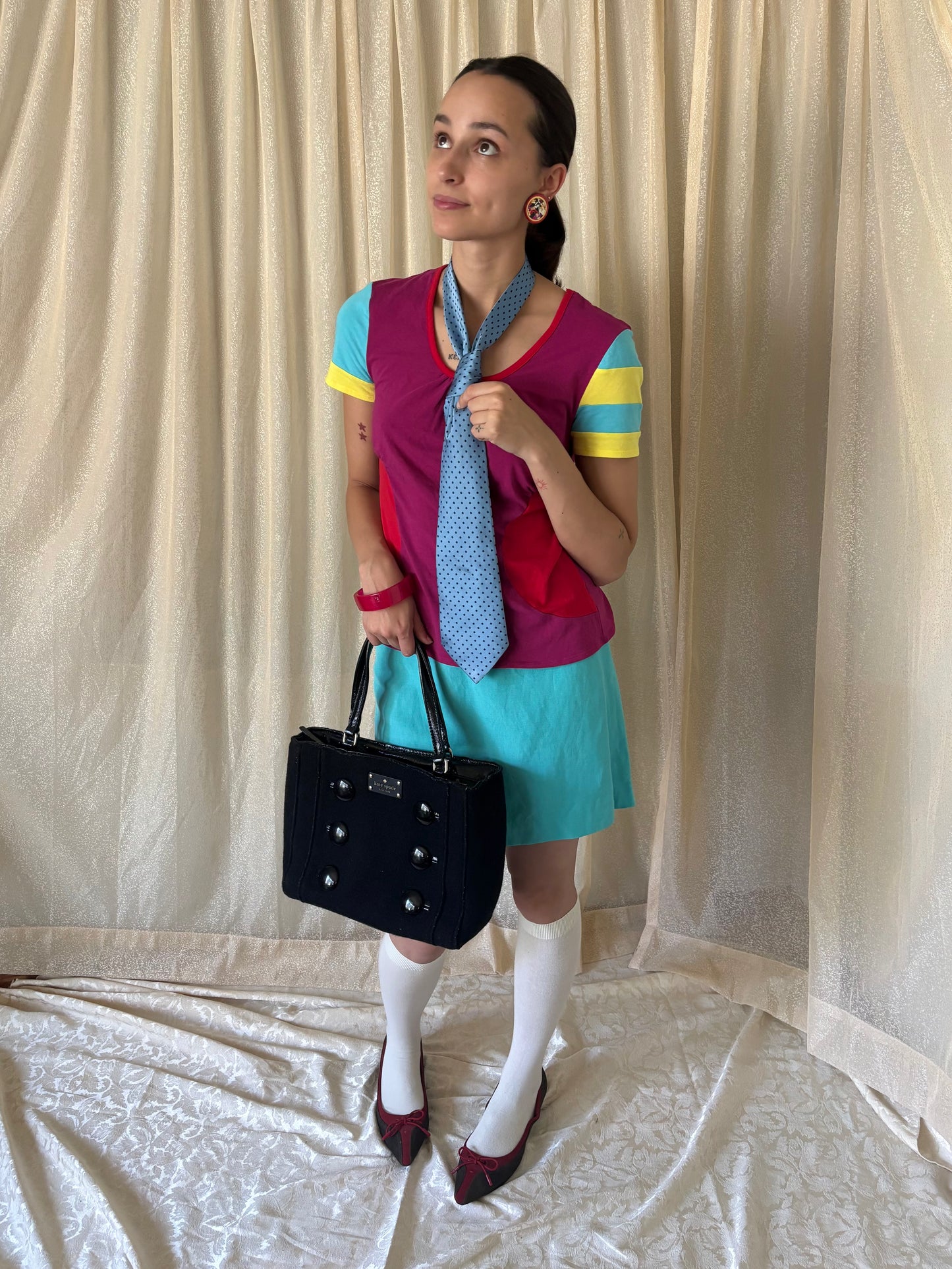 Kate Spade wool button bag