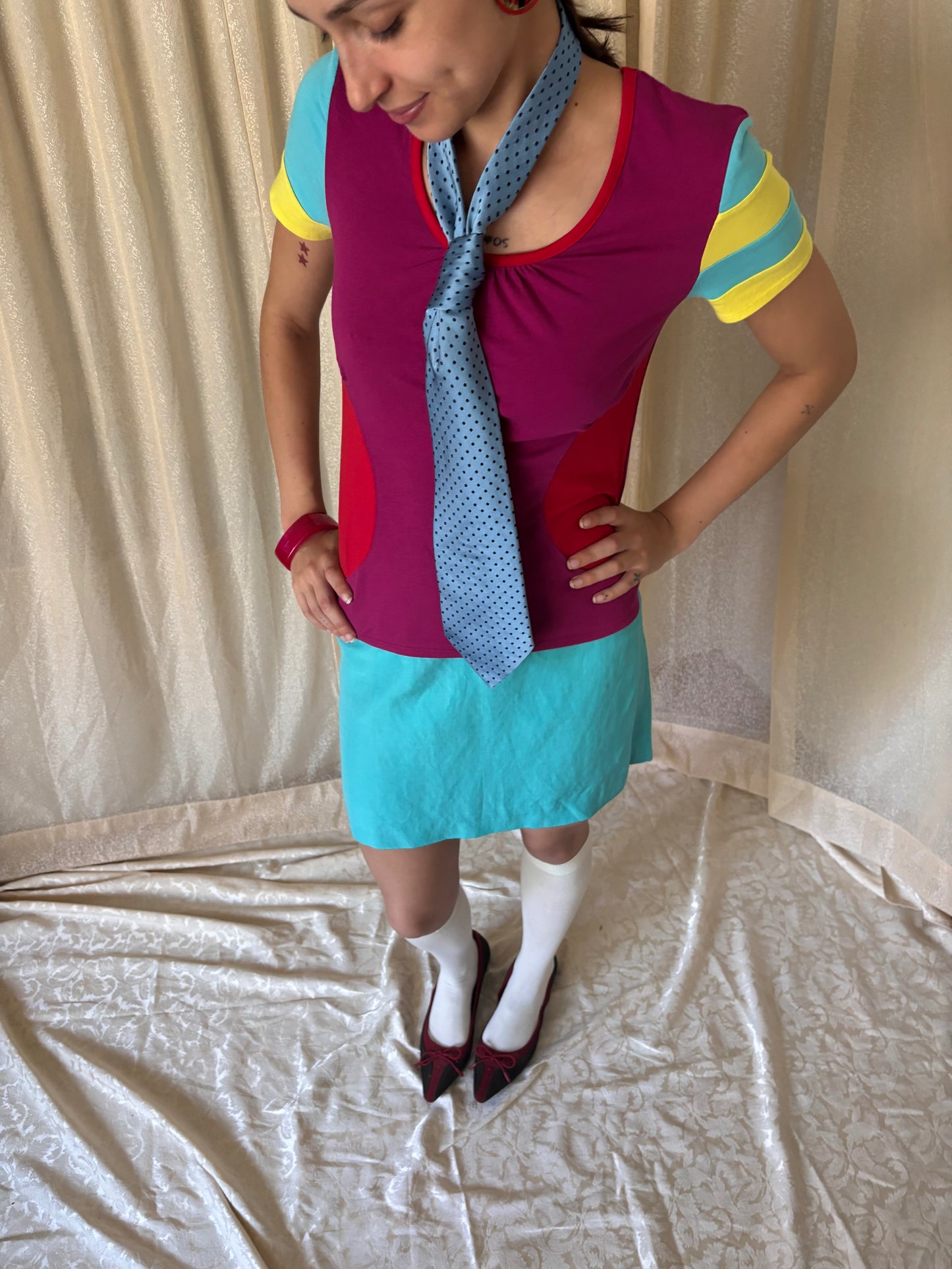 Stephen Burrows colorblock t-shirt