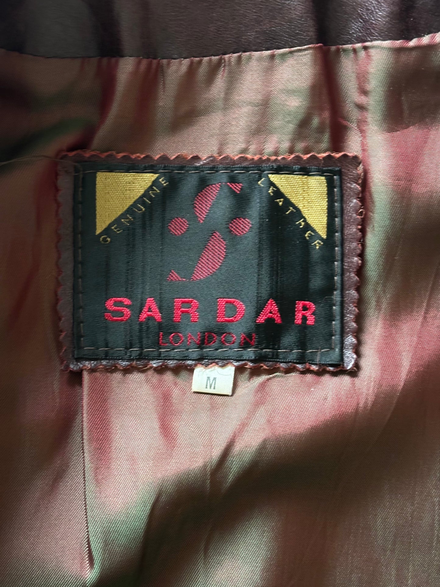 80s burgundy leather jacket