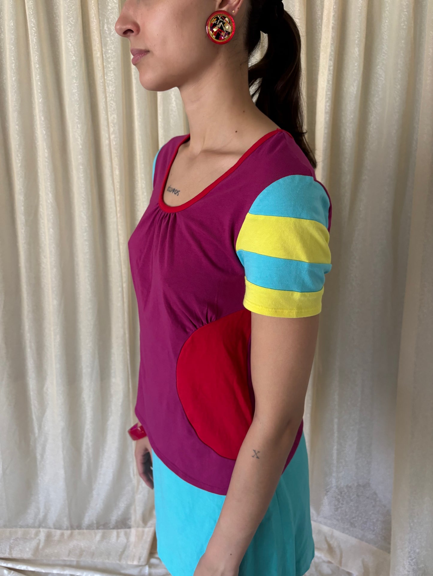 Stephen Burrows colorblock t-shirt