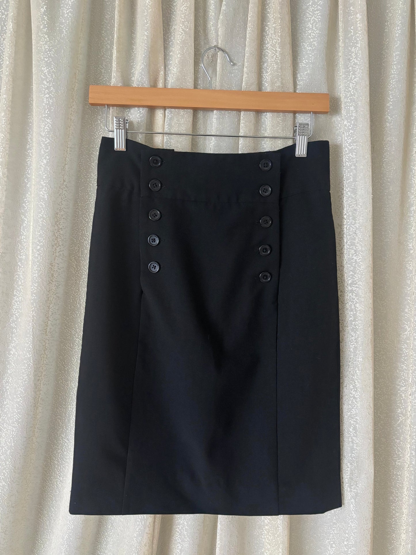 Vintage sailor-style pencil skirt