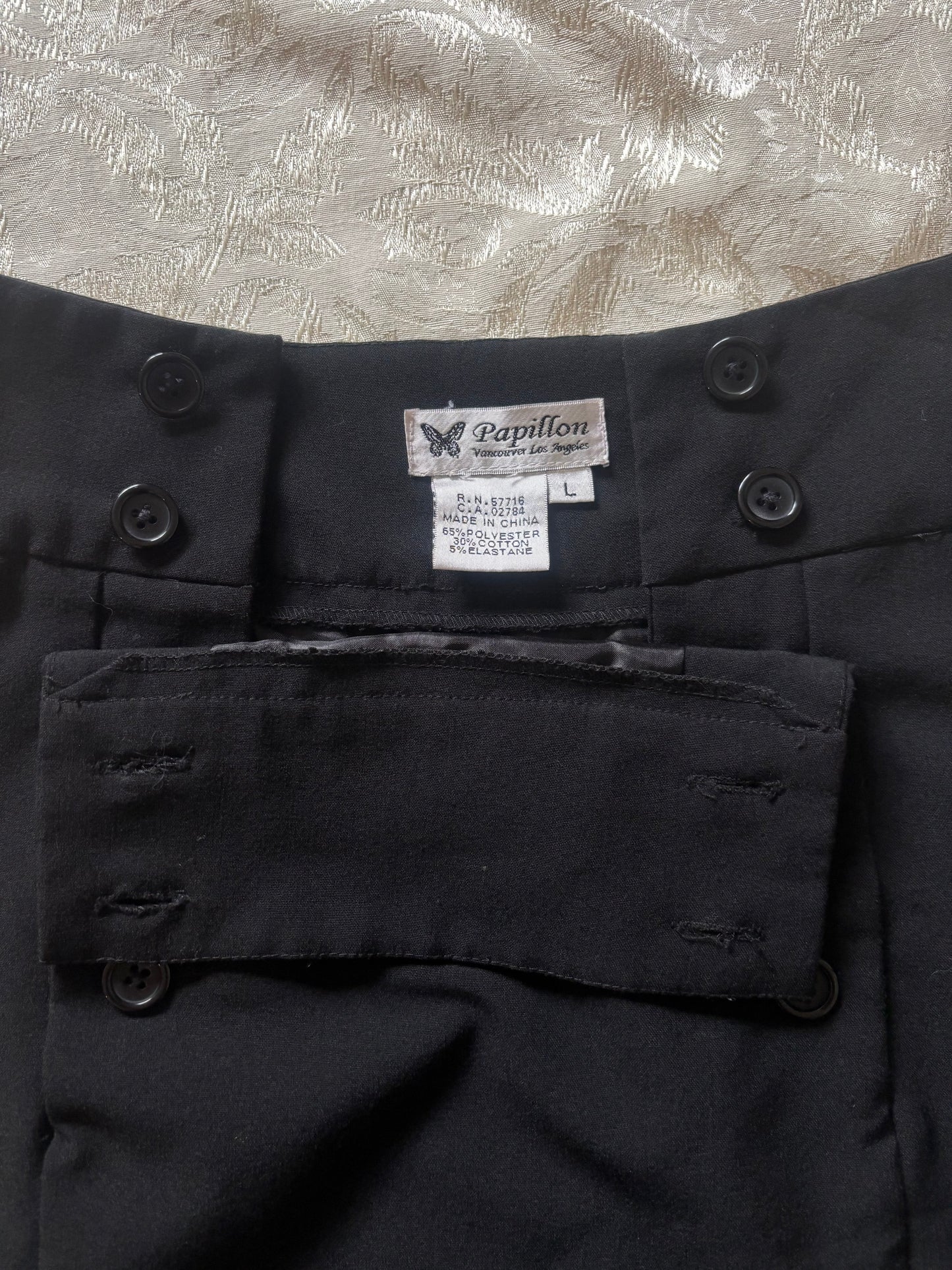 Vintage sailor-style pencil skirt