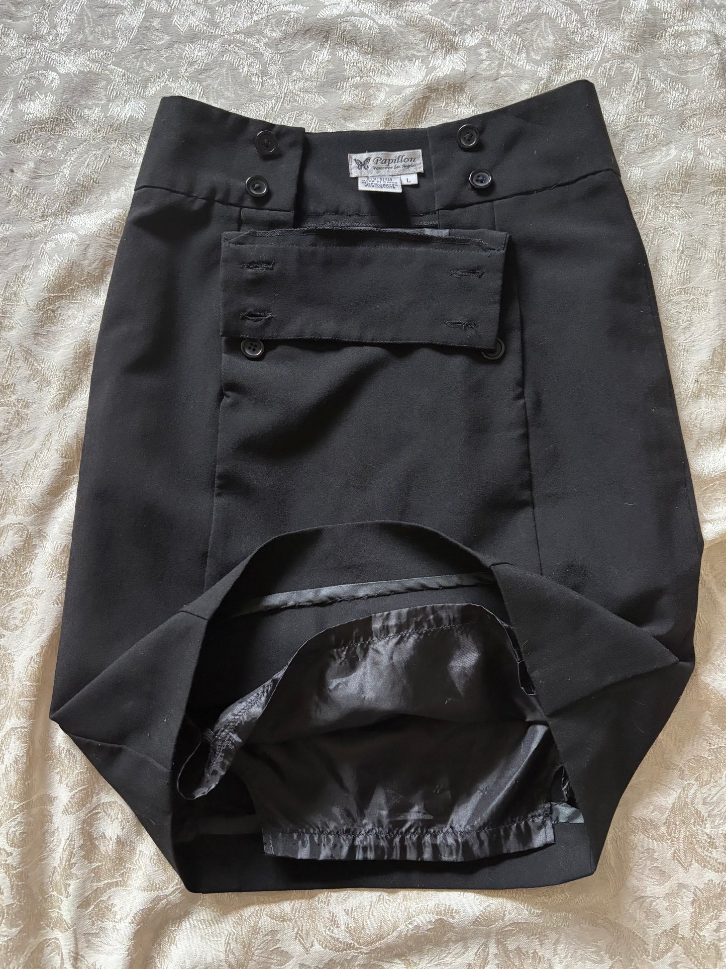 Vintage sailor-style pencil skirt
