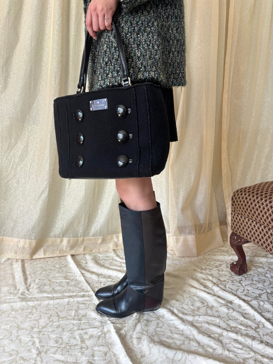 Vintage colorblock boots