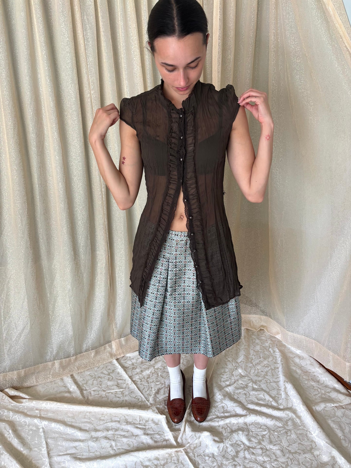 Charlotte Russe cap sleeve blouse